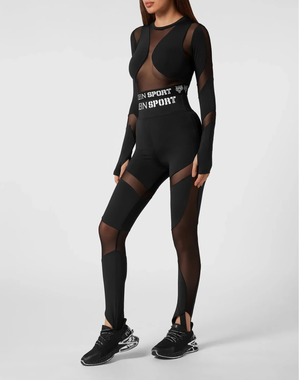 Jogging Crop Top LS Plein Sport, цвет: Черный