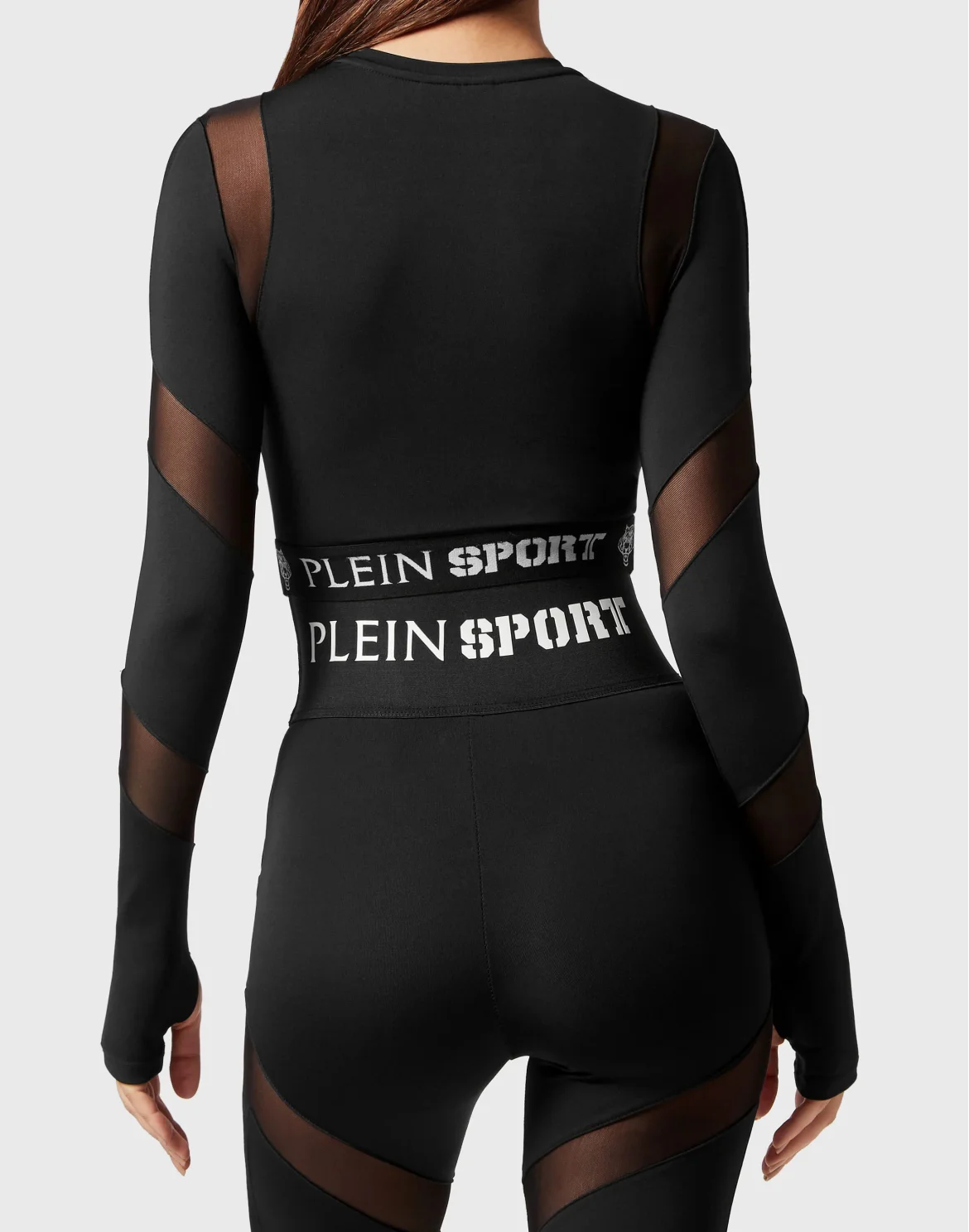 Jogging Crop Top LS Plein Sport, цвет: Черный