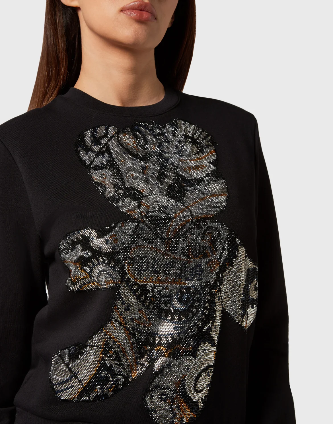 Sweatshirt Paisley Teddy Bear, цвет: Черный