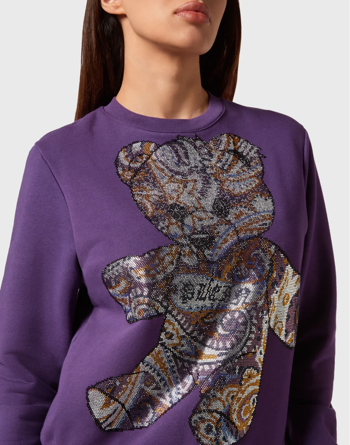 Sweatshirt Paisley Teddy Bear, цвет: Фиолетовый