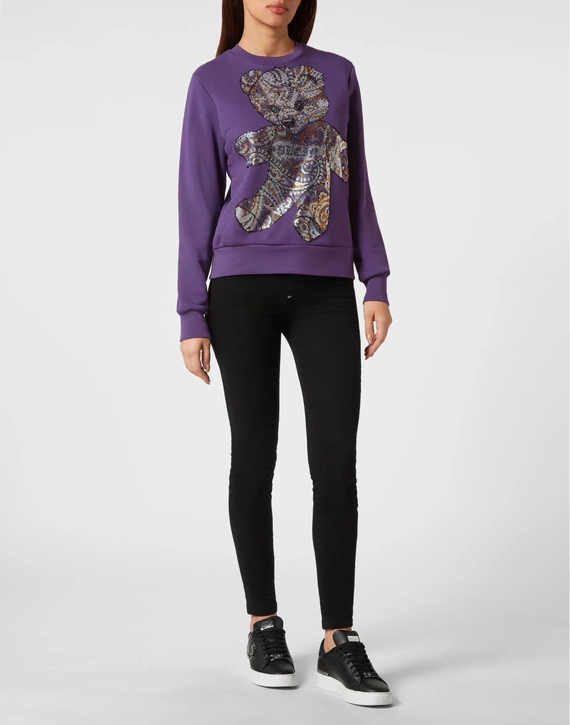 Sweatshirt Paisley Teddy Bear, цвет: Фиолетовый