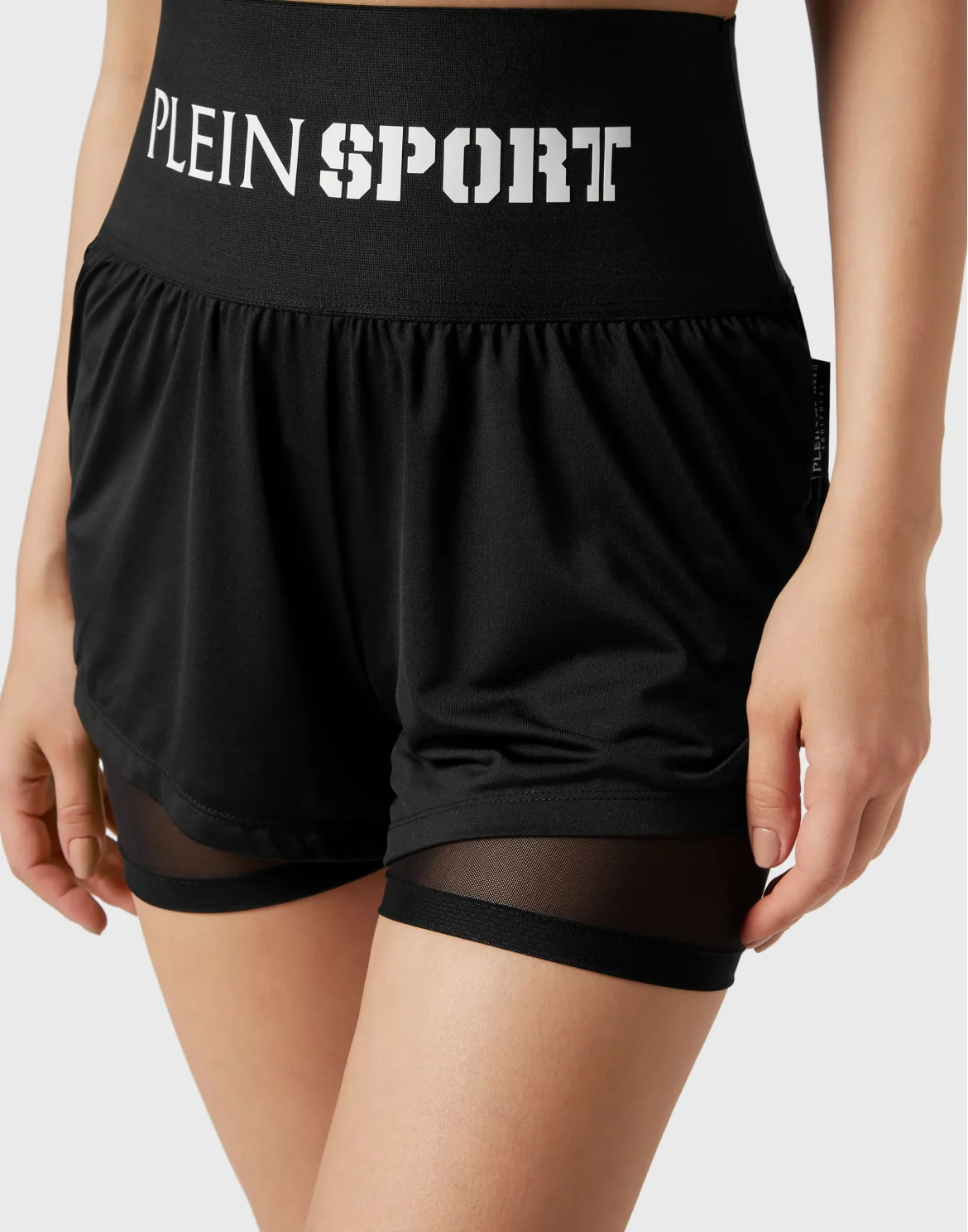 Double-layered Jogging Shorts Plein Sport, цвет: Черный