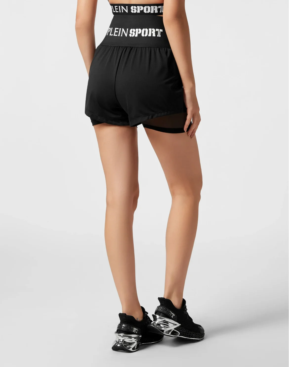 Double-layered Jogging Shorts Plein Sport, цвет: Черный