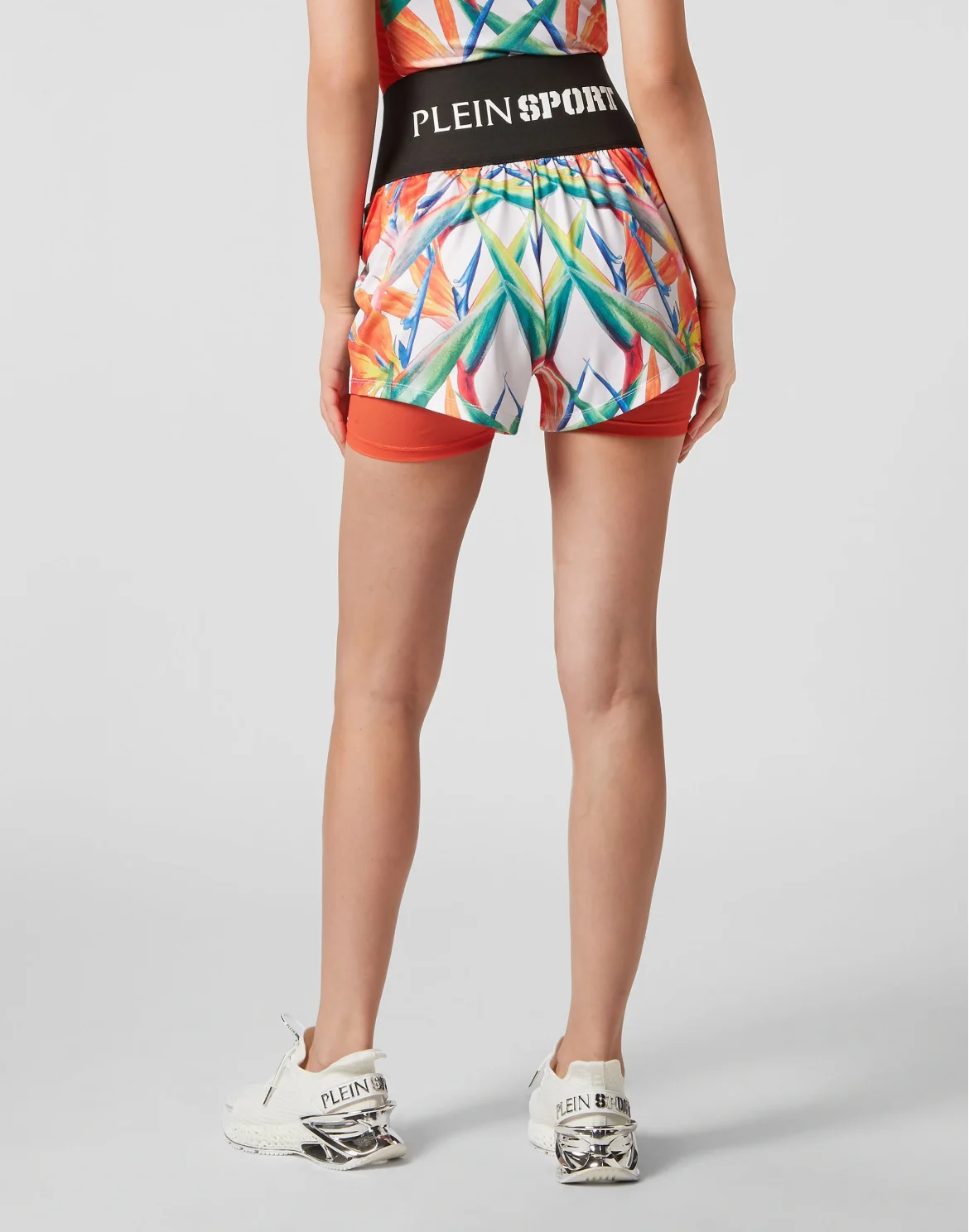 Double-layered jogging shorts, цвет: Белый