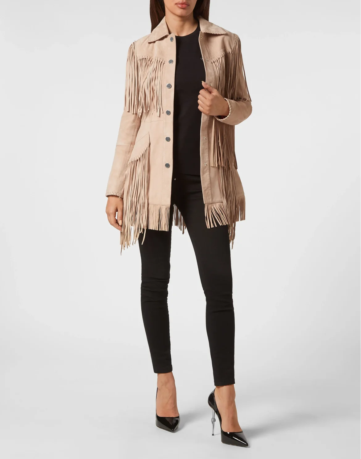 Suede Jacket Gothic Plein, цвет: Бежевый