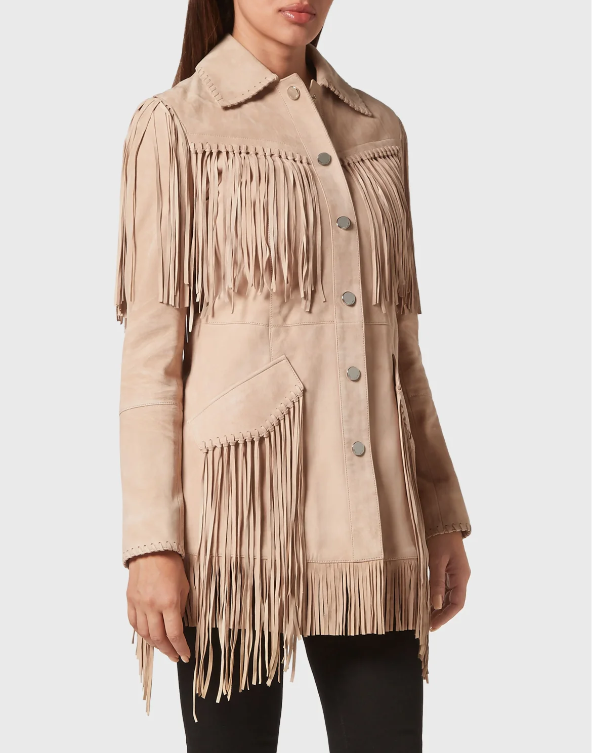 Suede Jacket Gothic Plein, цвет: Бежевый