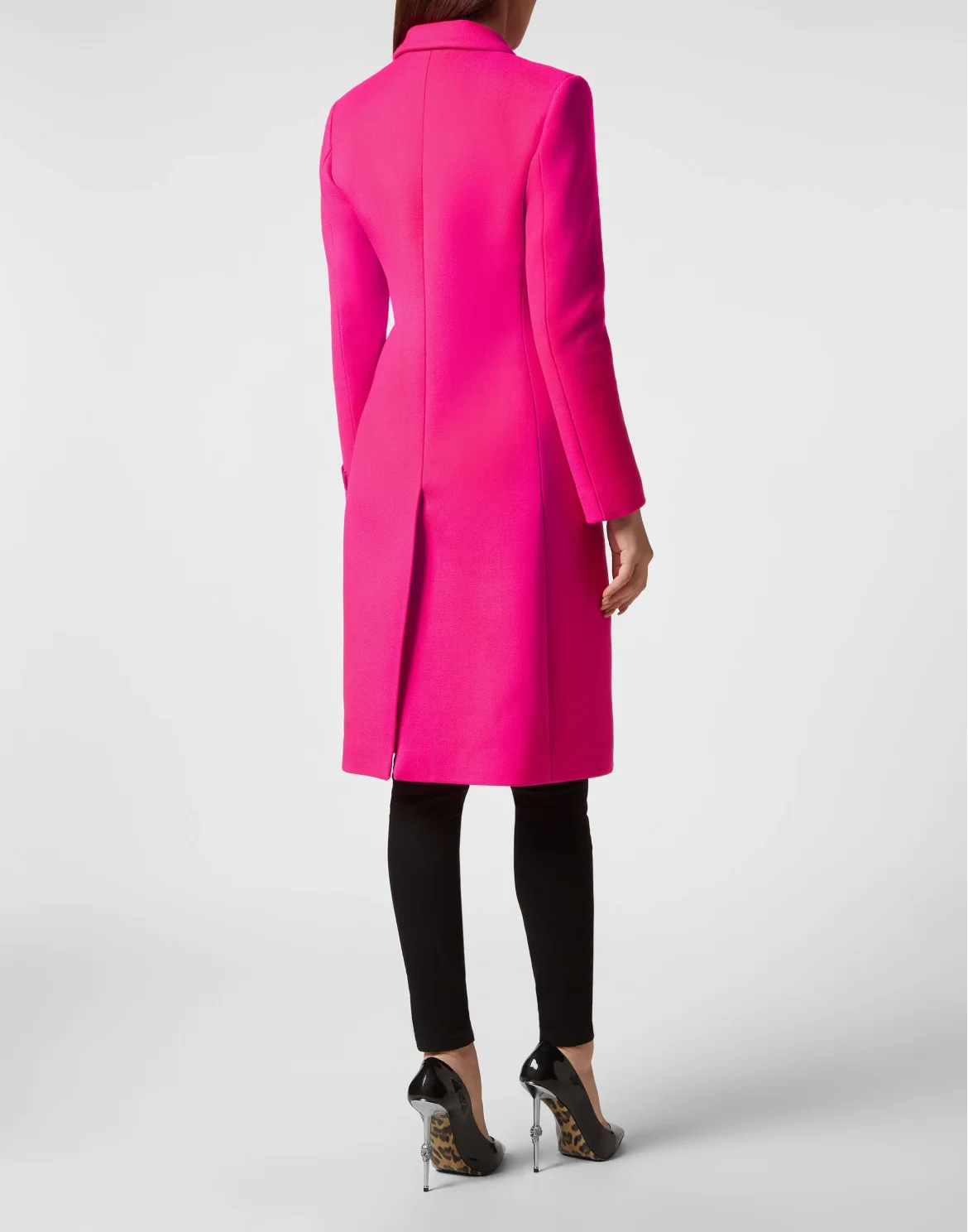 Wool Cloth Fitted Coat Sartorial, цвет: Розовый