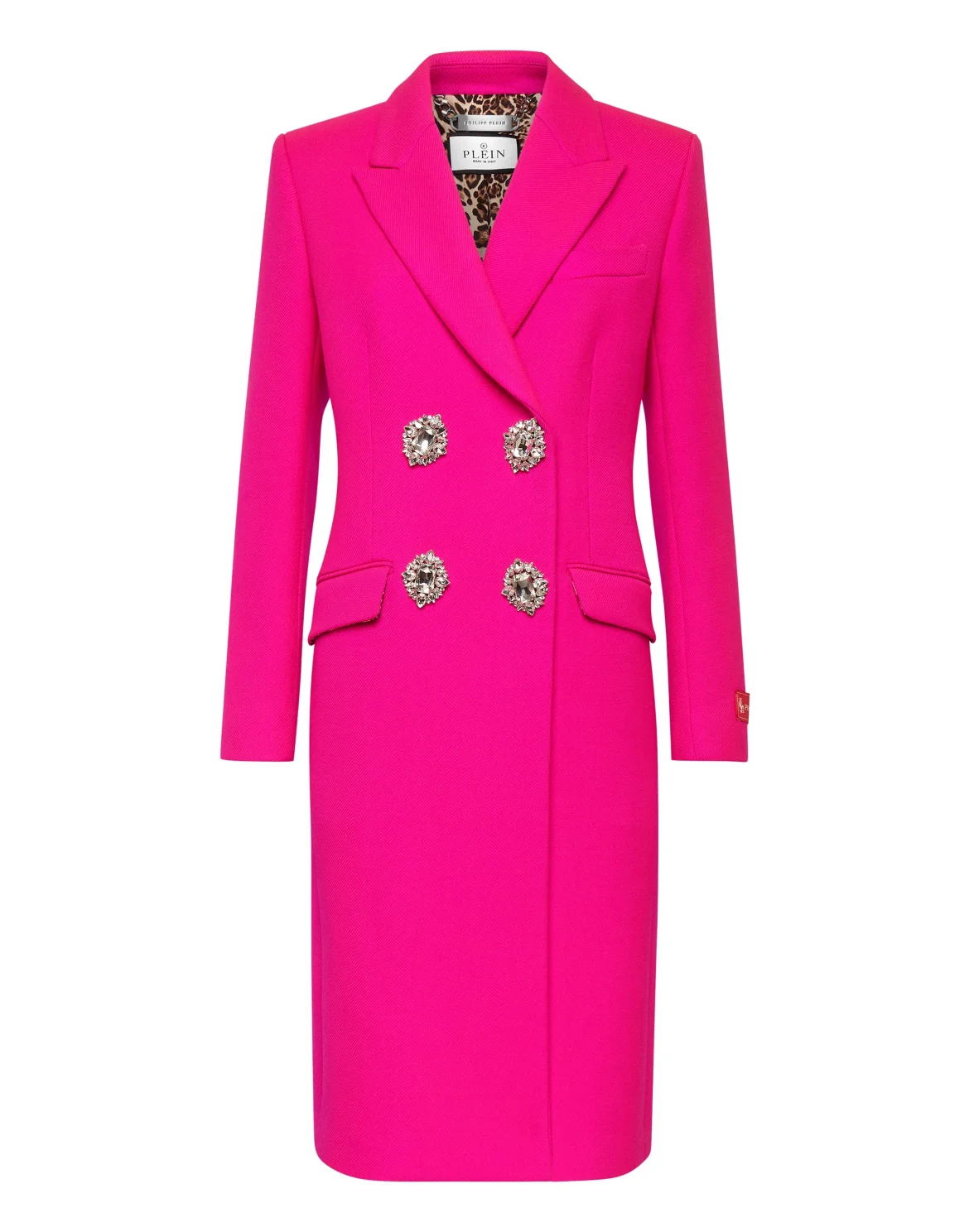 Wool Cloth Fitted Coat Sartorial, цвет: Розовый