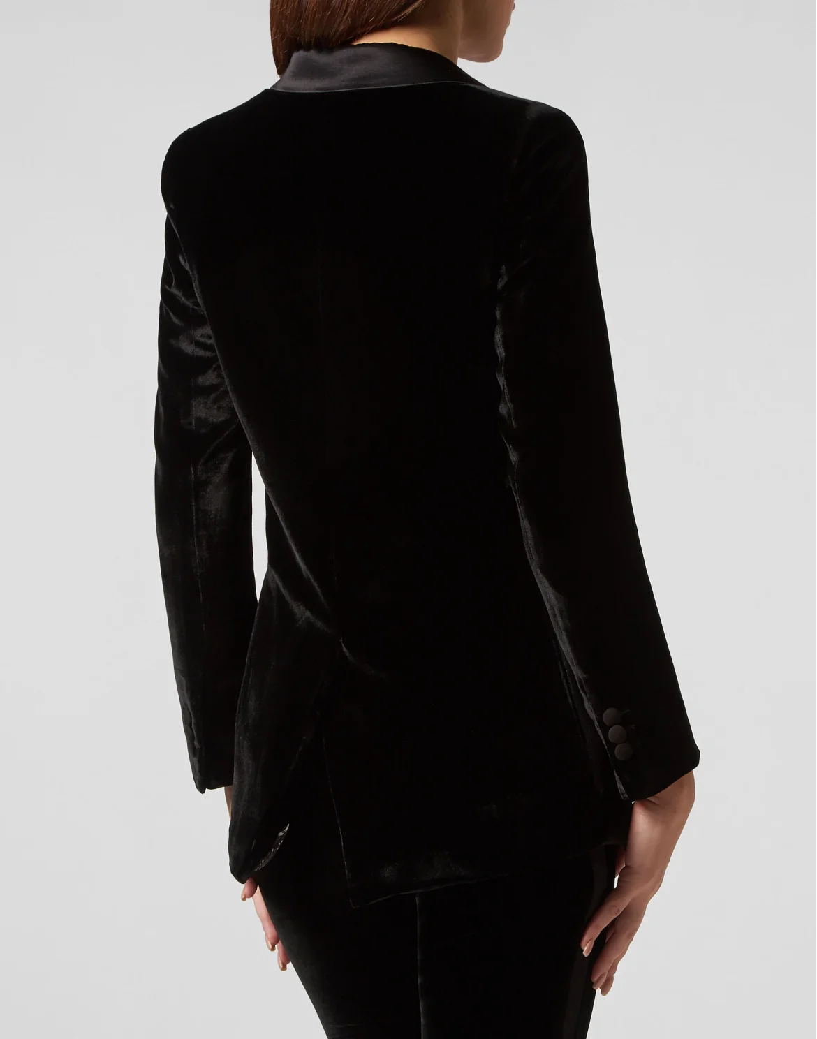 Velvet Boxy Blazer Paisley Bandana, цвет: Черный