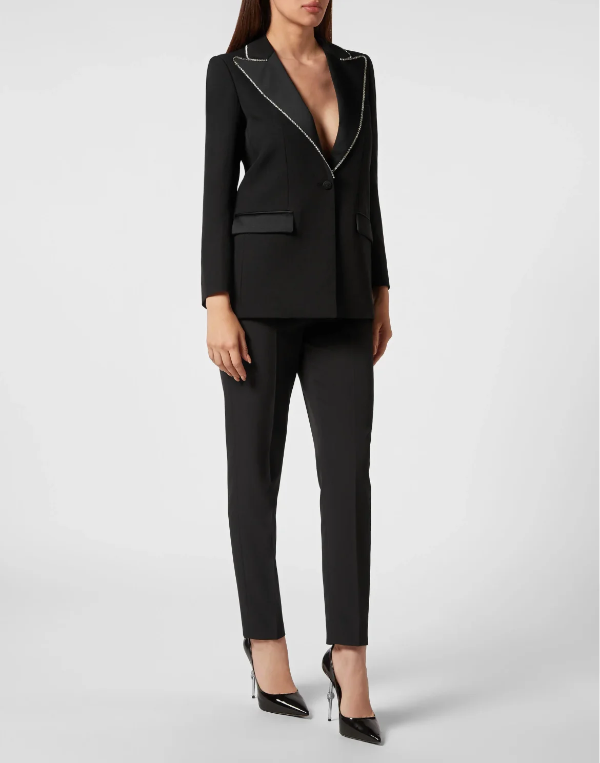 Cady/Satin Boxy Blazer Teddy Bear, цвет: Черный