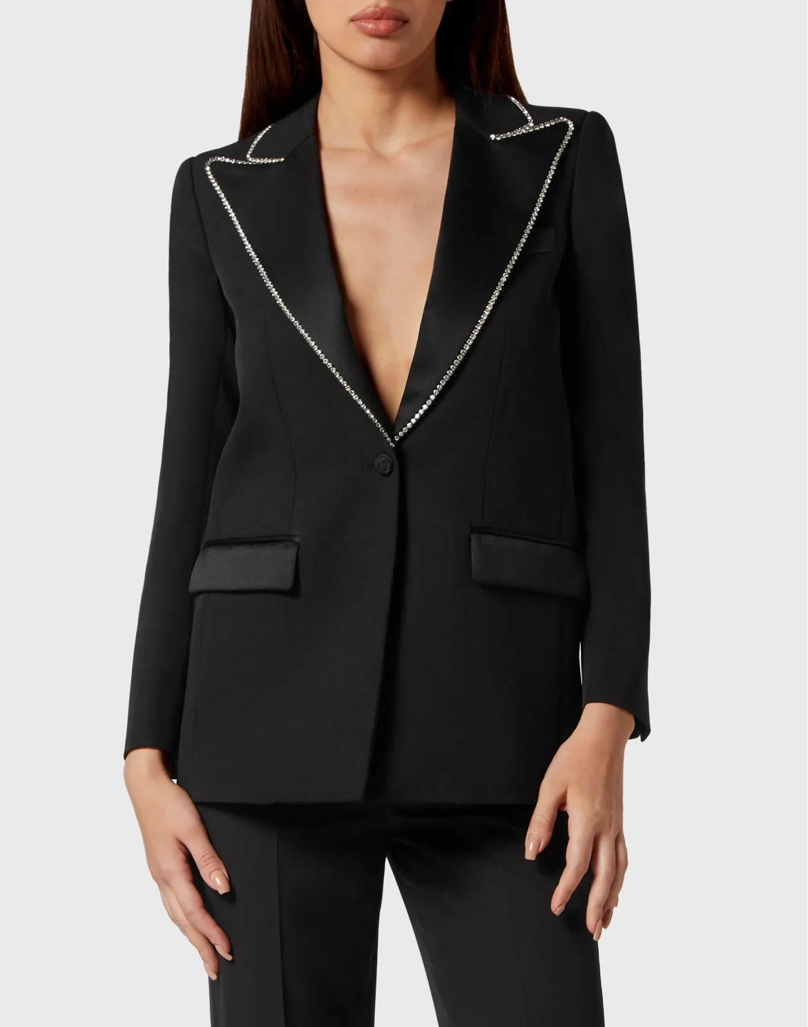 Cady/Satin Boxy Blazer Teddy Bear, цвет: Черный