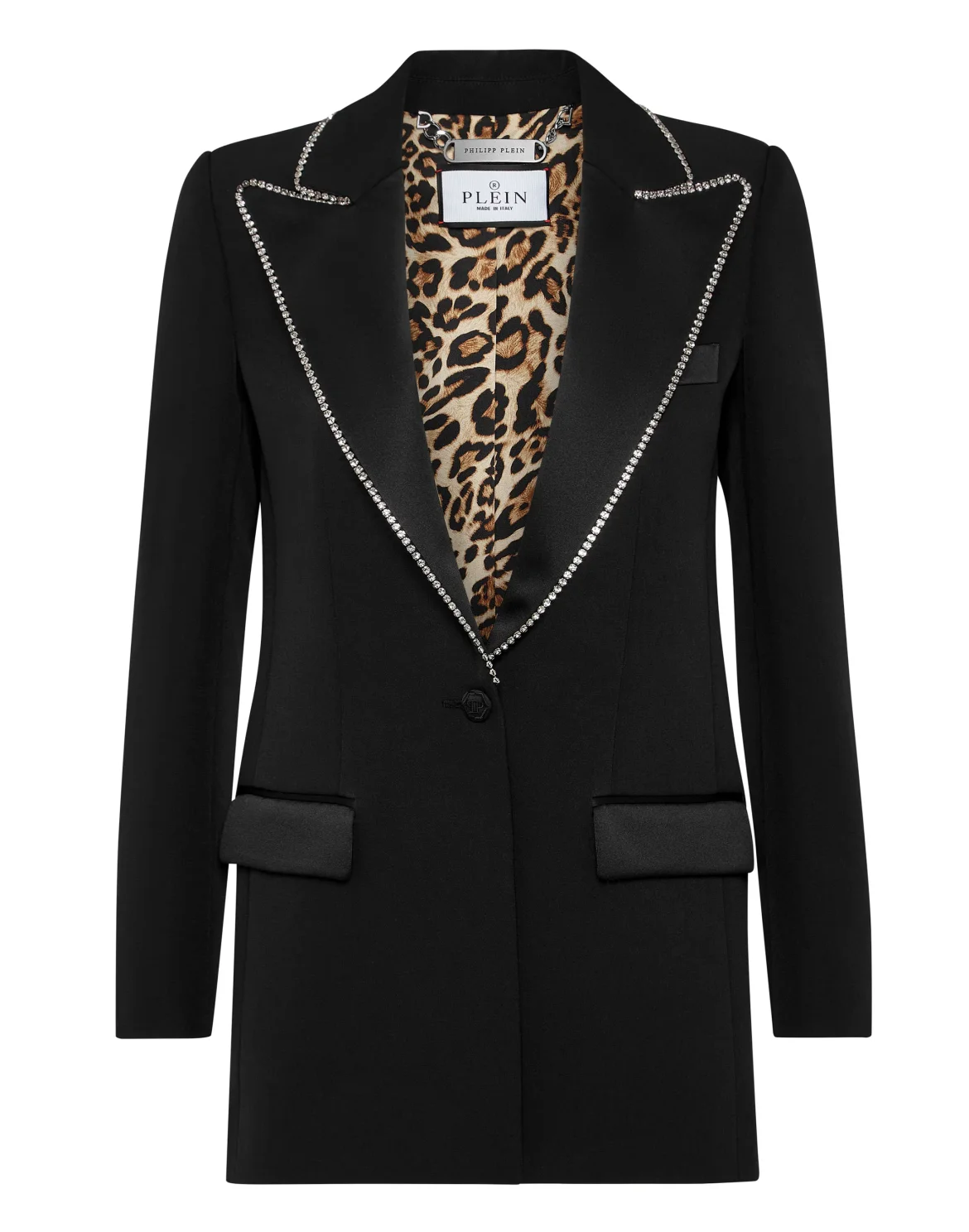 Cady/Satin Boxy Blazer Teddy Bear, цвет: Черный