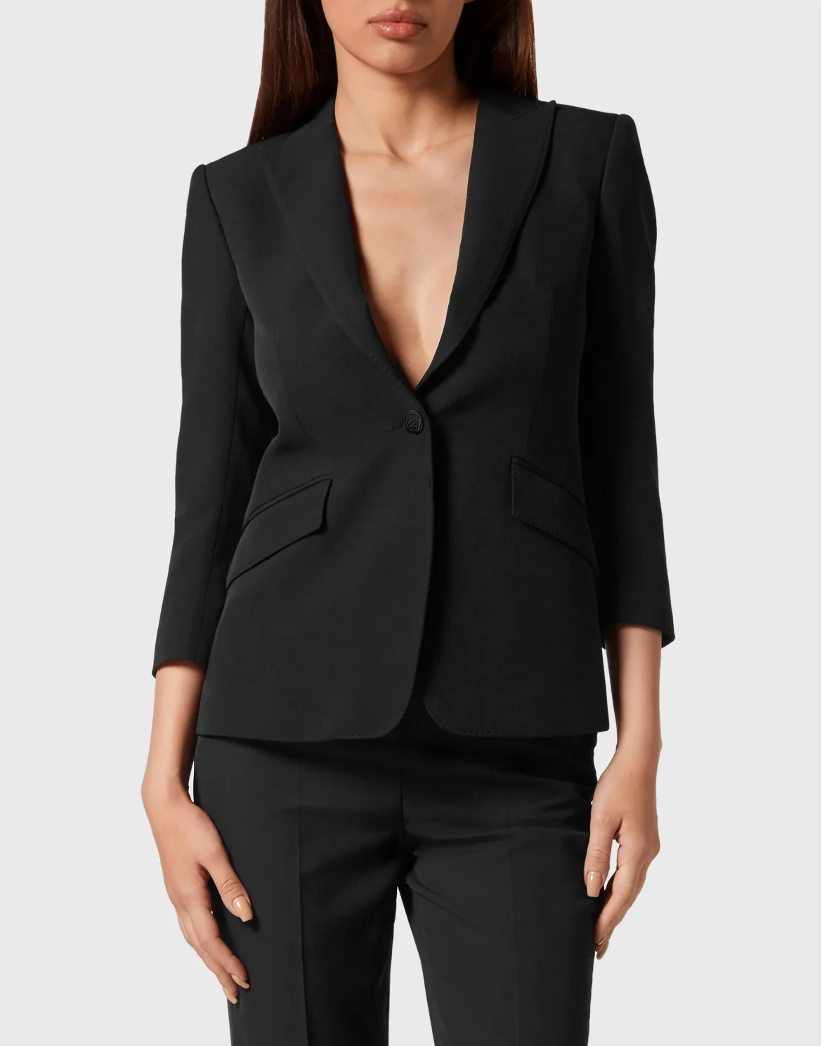 Cady 3/4 Blazer Fit Paisley Strass, цвет: Черный