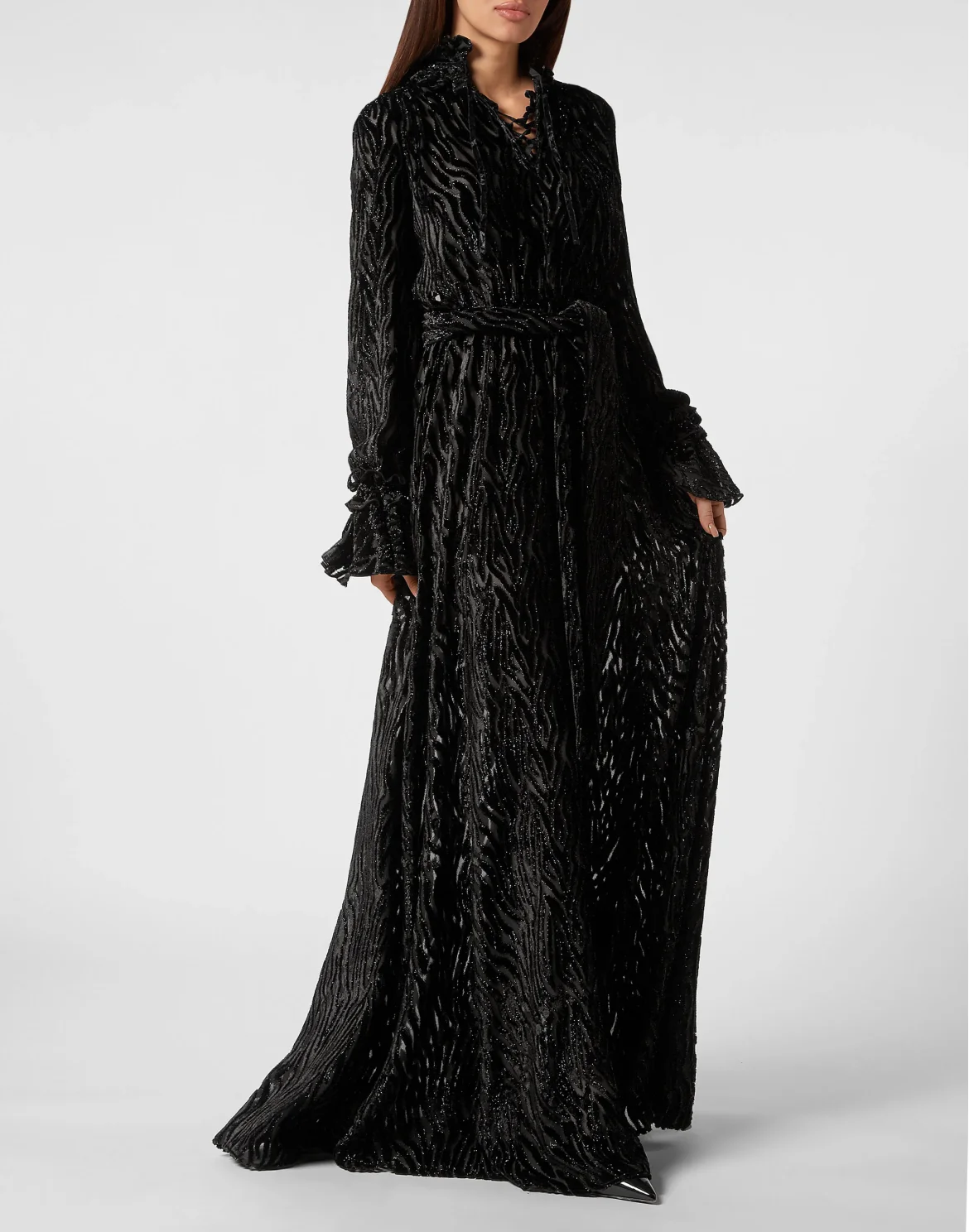 Chiffon Gipsy Dress, цвет: Черный