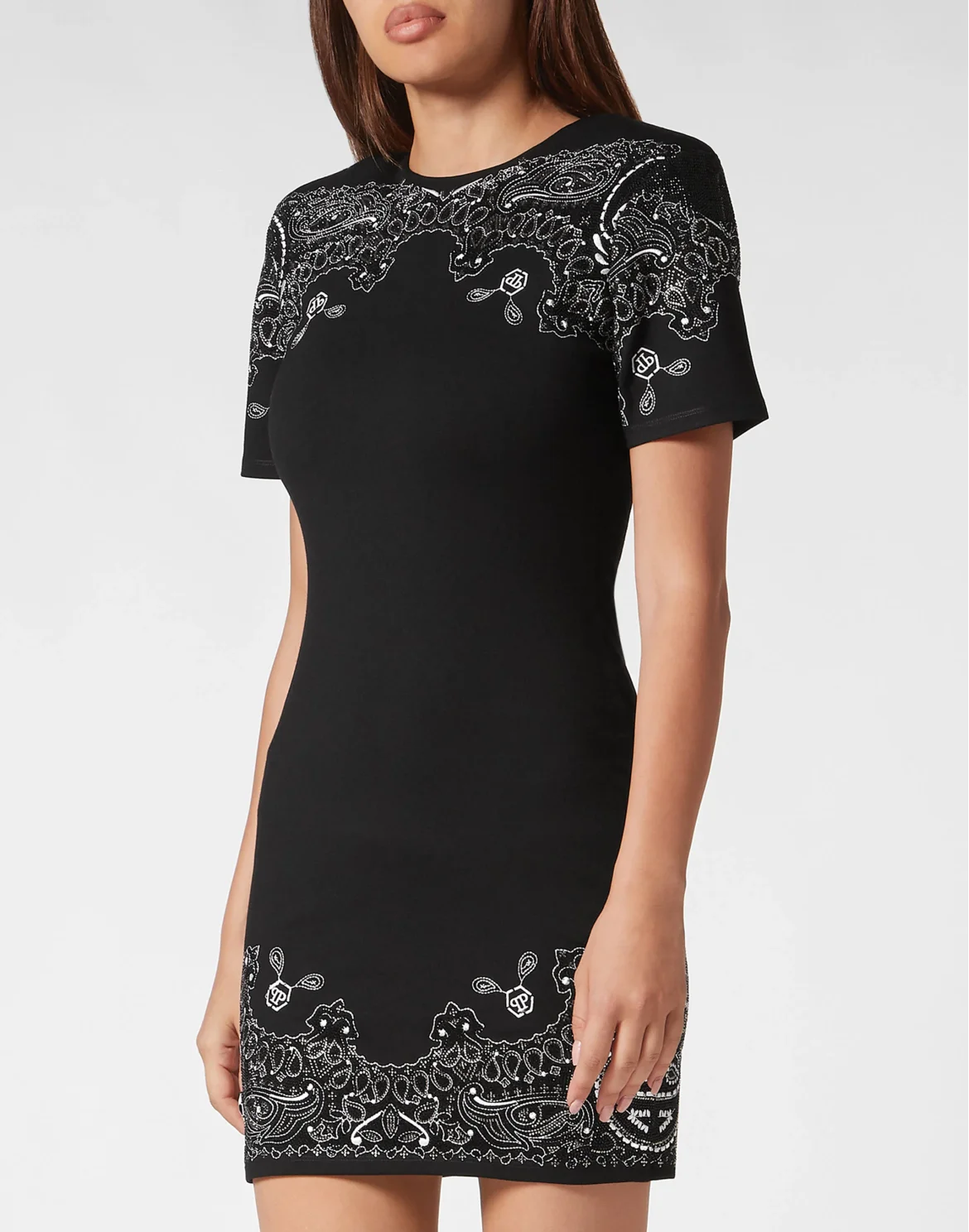 Mini Dress Paisley Bandana, цвет: Черный