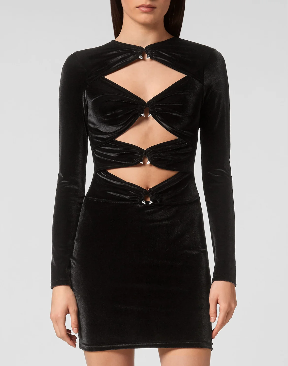 Chenille Midi Dress, цвет: Черный