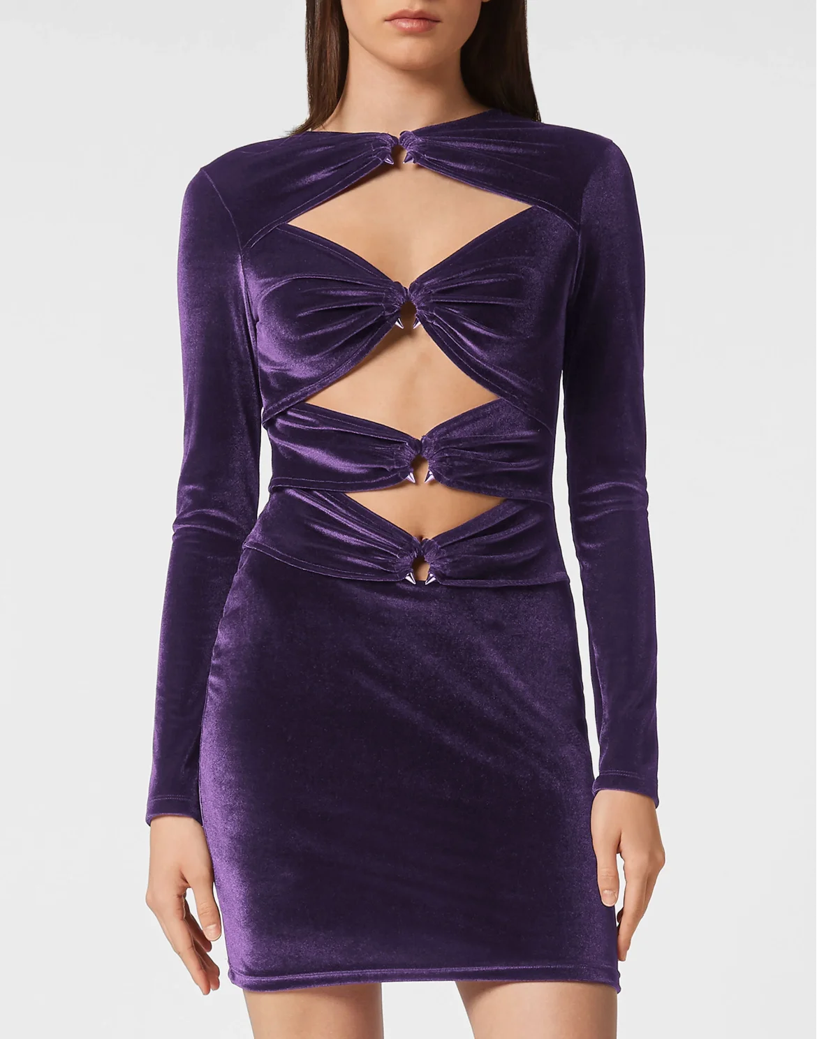 Chenille Midi Dress, цвет: Фиолетовый