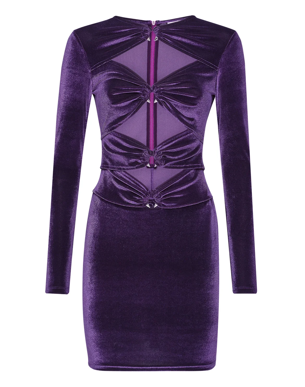 Chenille Midi Dress, цвет: Фиолетовый