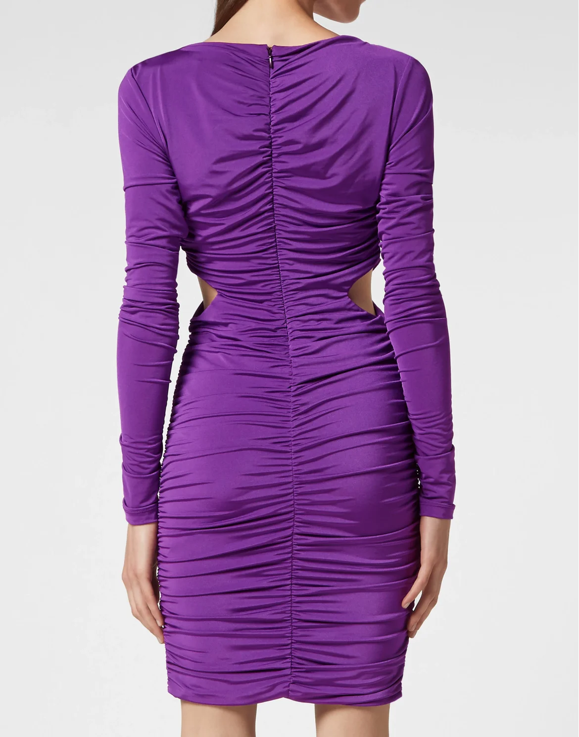 Crimped Mini Dress LS, цвет: Фиолетовый