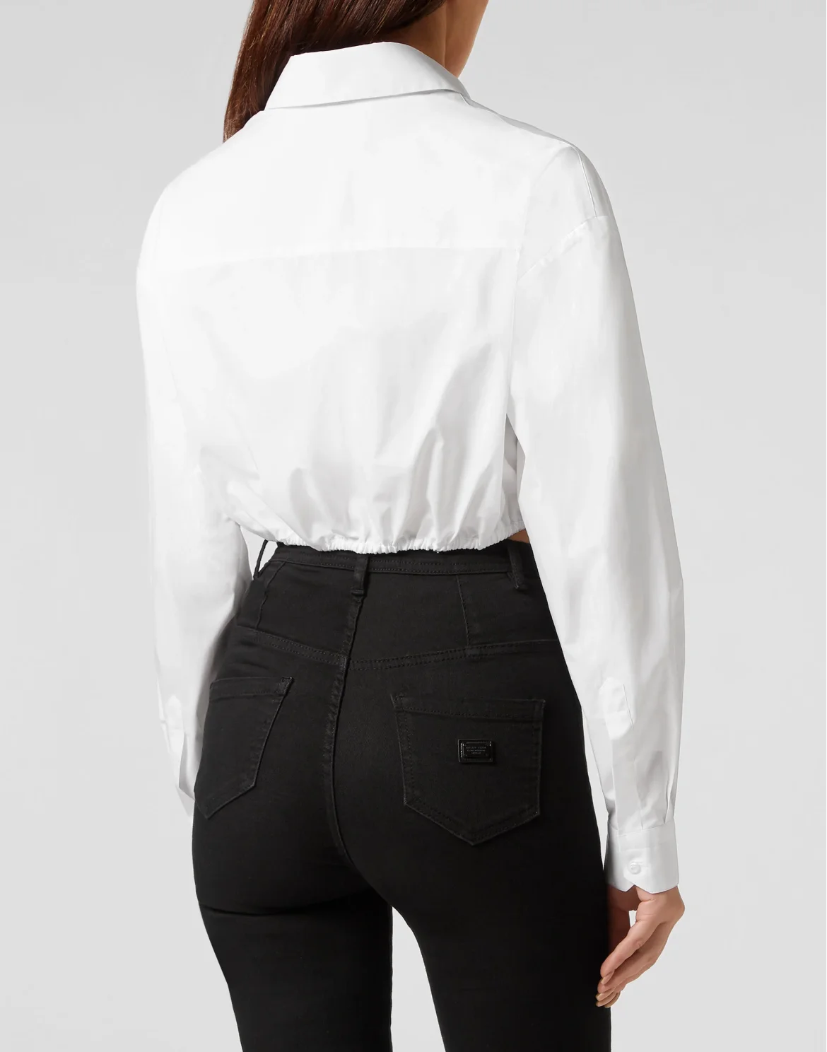 Popeline  Cropped Shirt LS, цвет: Белый