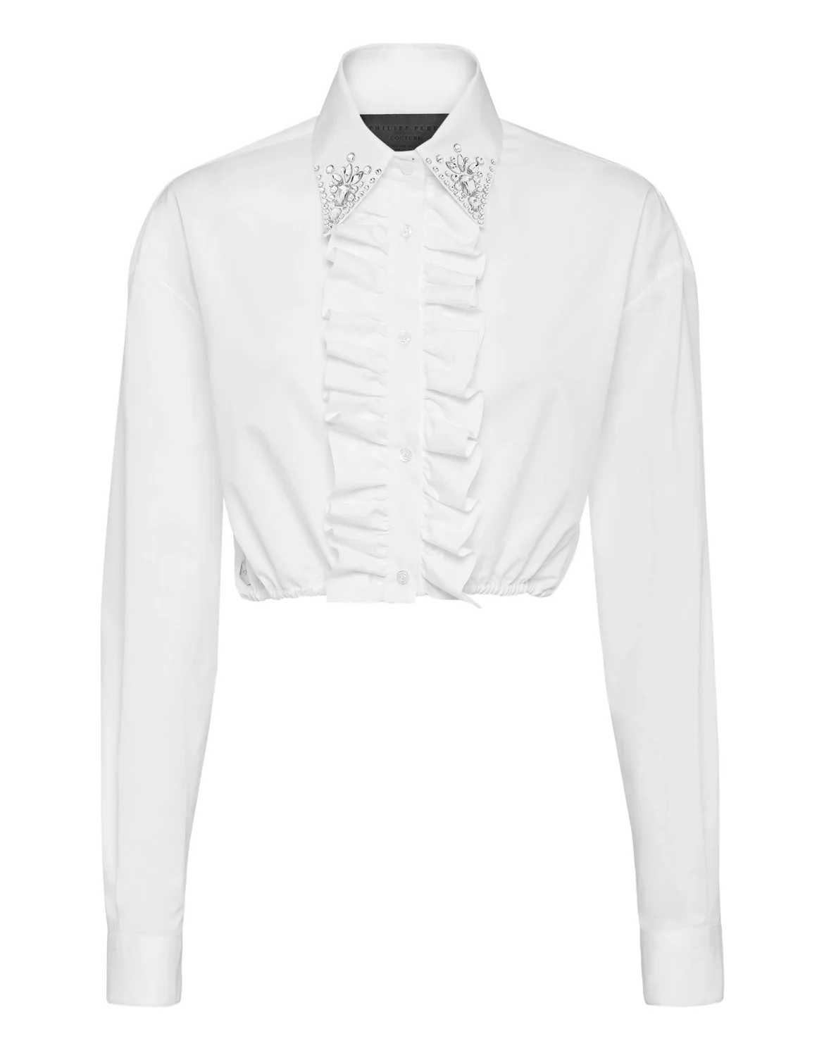 Popeline  Cropped Shirt LS, цвет: Белый