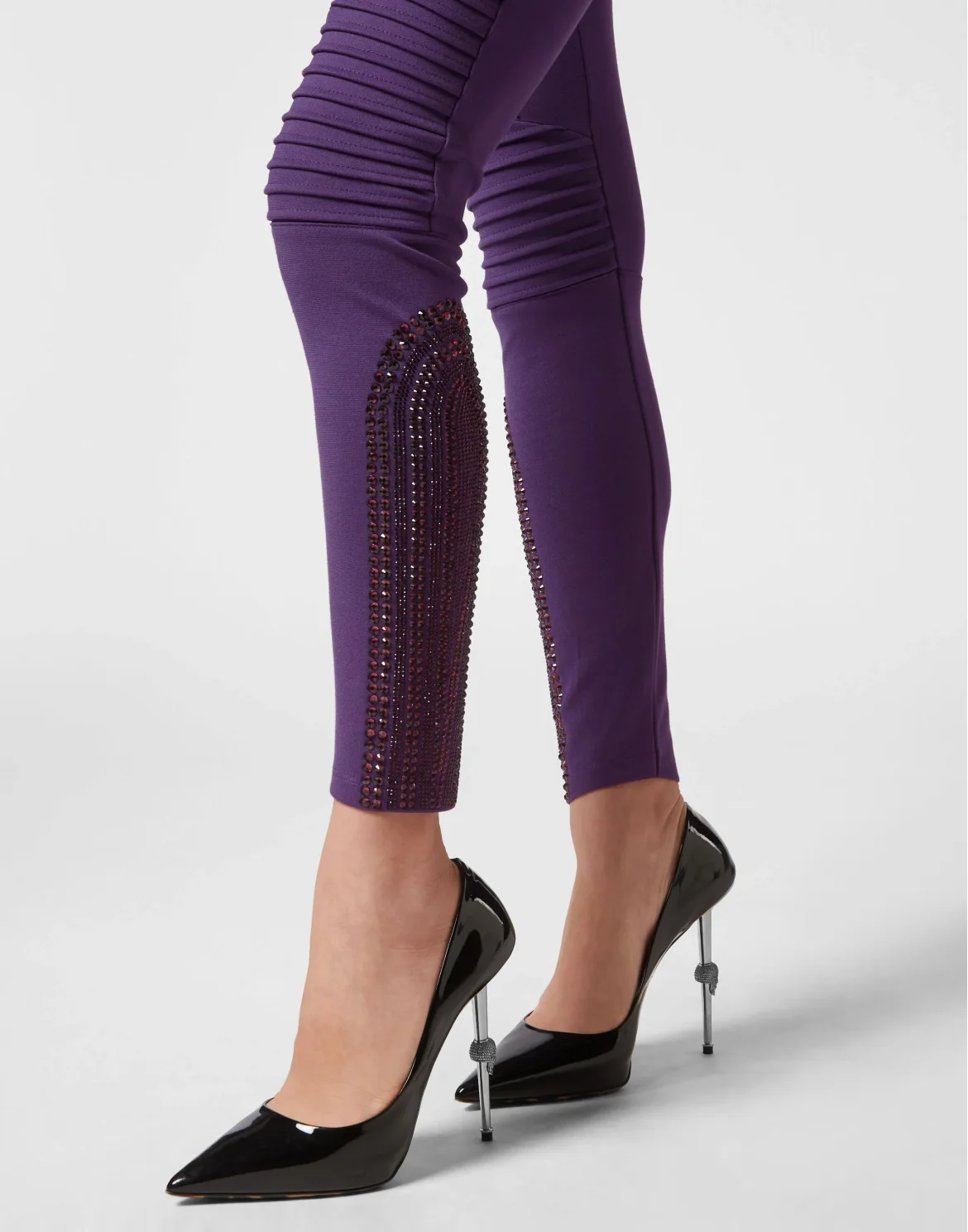 High Waisted Leggings Stones, цвет: Фиолетовый
