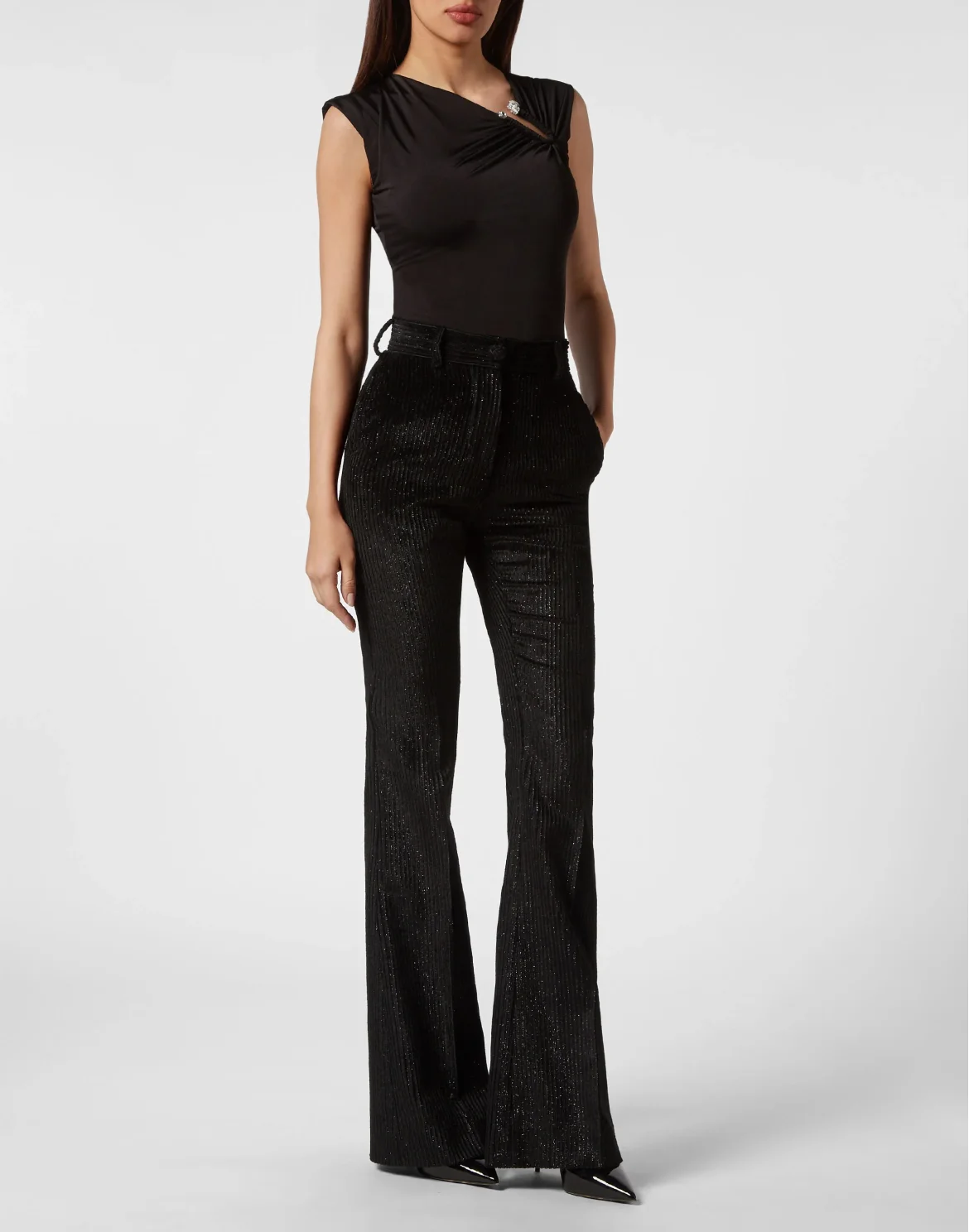 Velvet Trousers, цвет: Черный