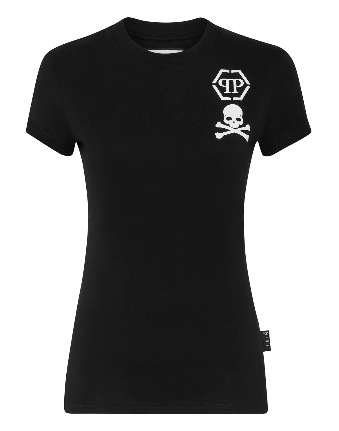 T-shirt Round Neck Sexy Pure Fit Skull&Bones, цвет: Черный