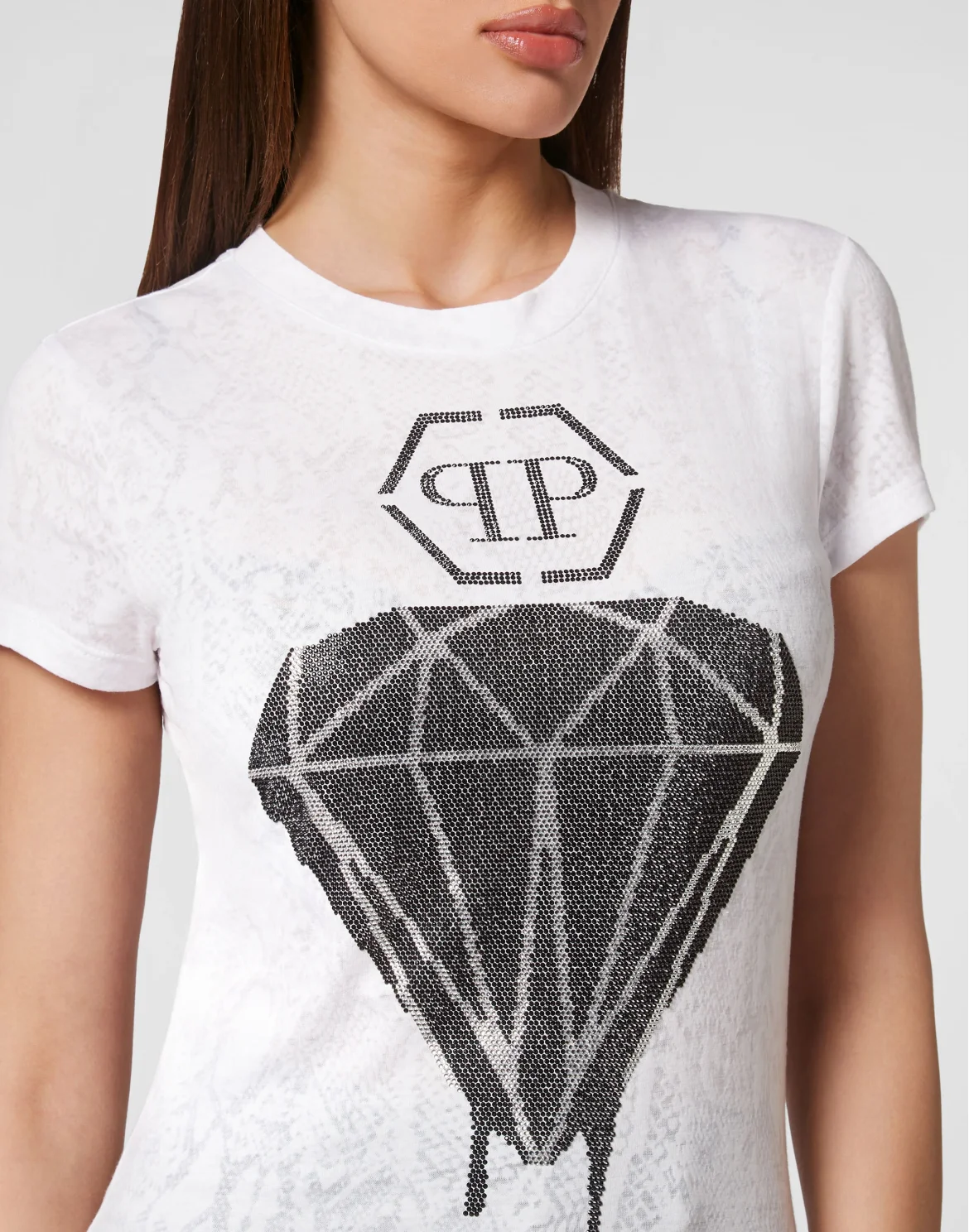 T-shirt Round Neck Sexy Pure Fit, цвет: Белый