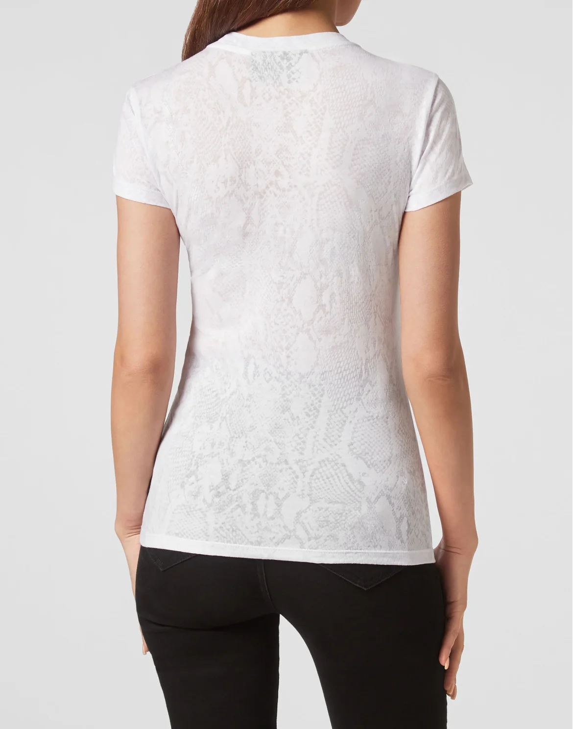 T-shirt Round Neck Sexy Pure Fit, цвет: Белый