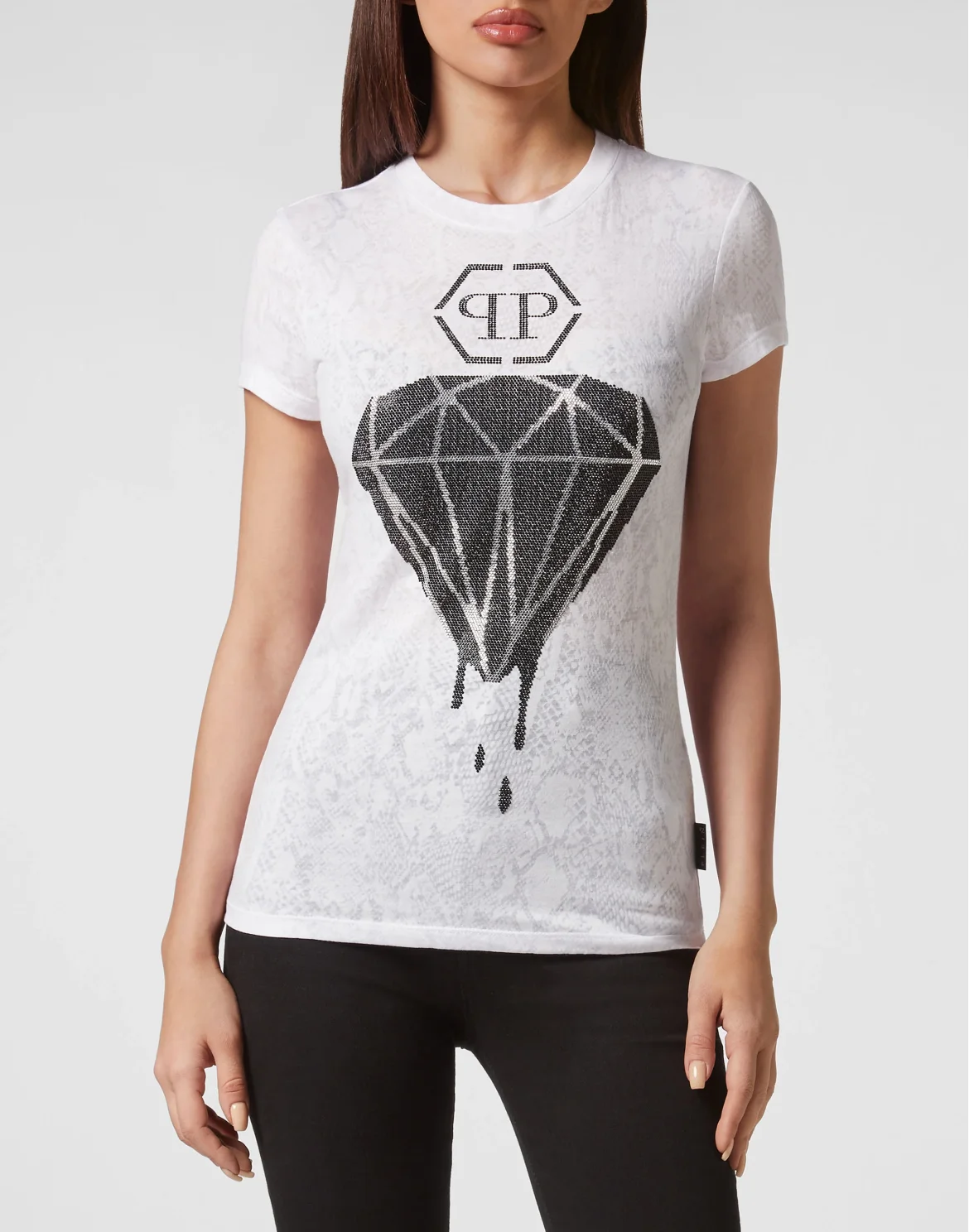 T-shirt Round Neck Sexy Pure Fit, цвет: Белый