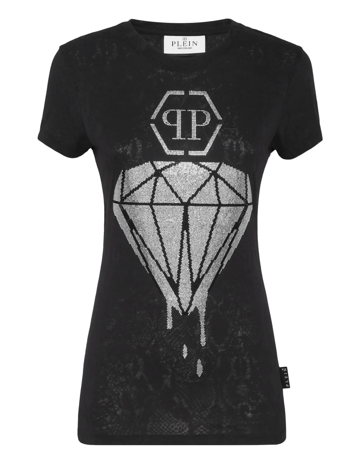 T-shirt Round Neck Sexy Pure Fit, цвет: Черный