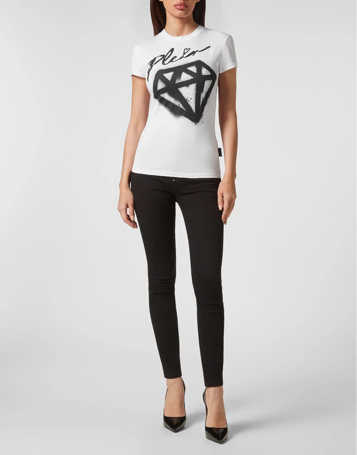 T-shirt Round Neck Sexy Pure Fit, цвет: Белый