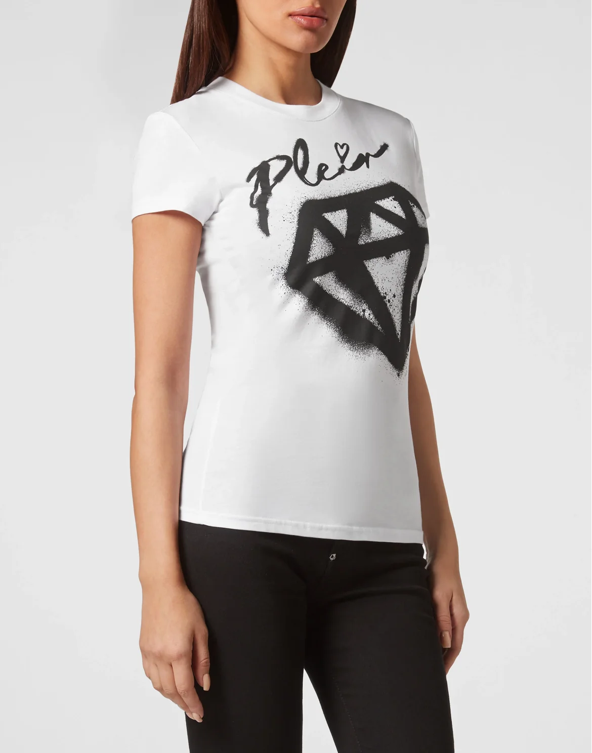 T-shirt Round Neck Sexy Pure Fit, цвет: Белый