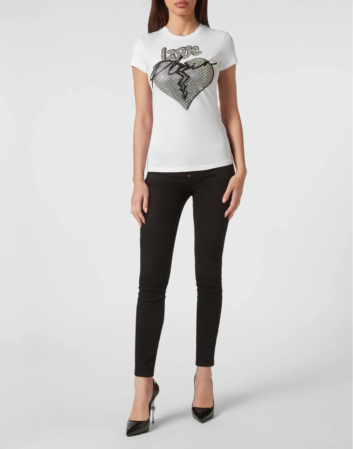 T-shirt Round Neck Sexy Pure Fit, цвет: Белый