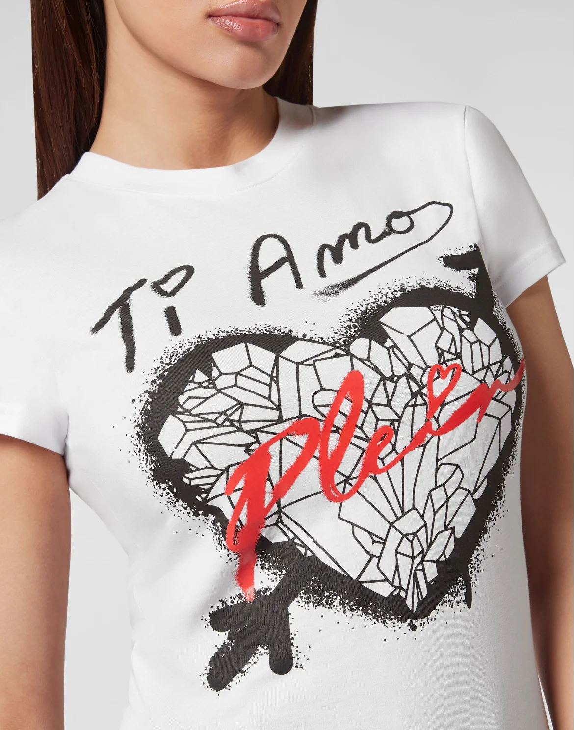 T-shirt Round Neck Sexy Pure Fit, цвет: Белый