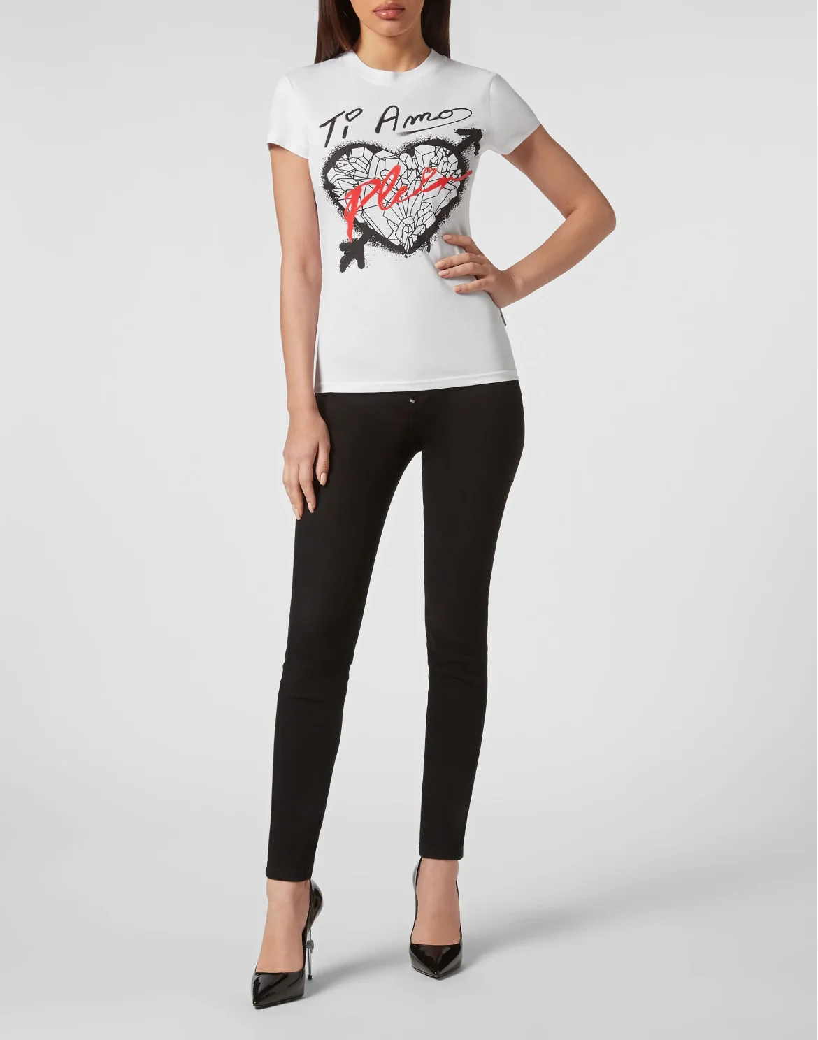 T-shirt Round Neck Sexy Pure Fit, цвет: Белый