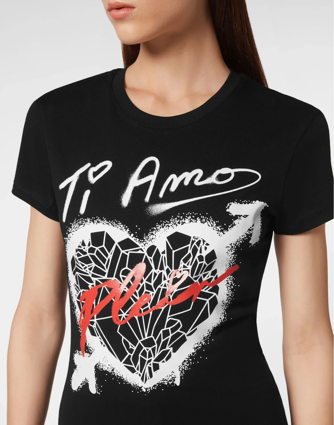 T-shirt Round Neck Sexy Pure Fit, цвет: Черный