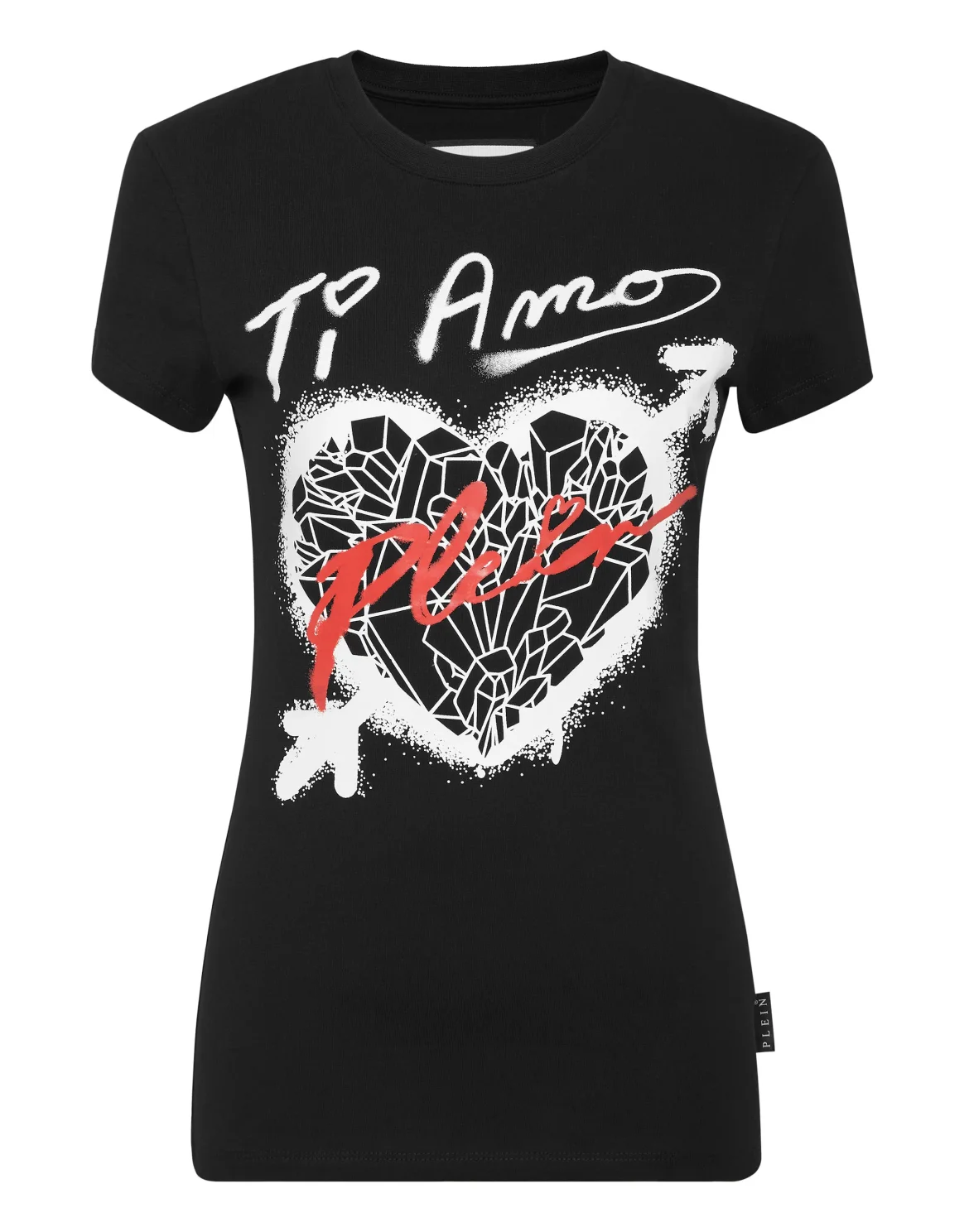 T-shirt Round Neck Sexy Pure Fit, цвет: Черный