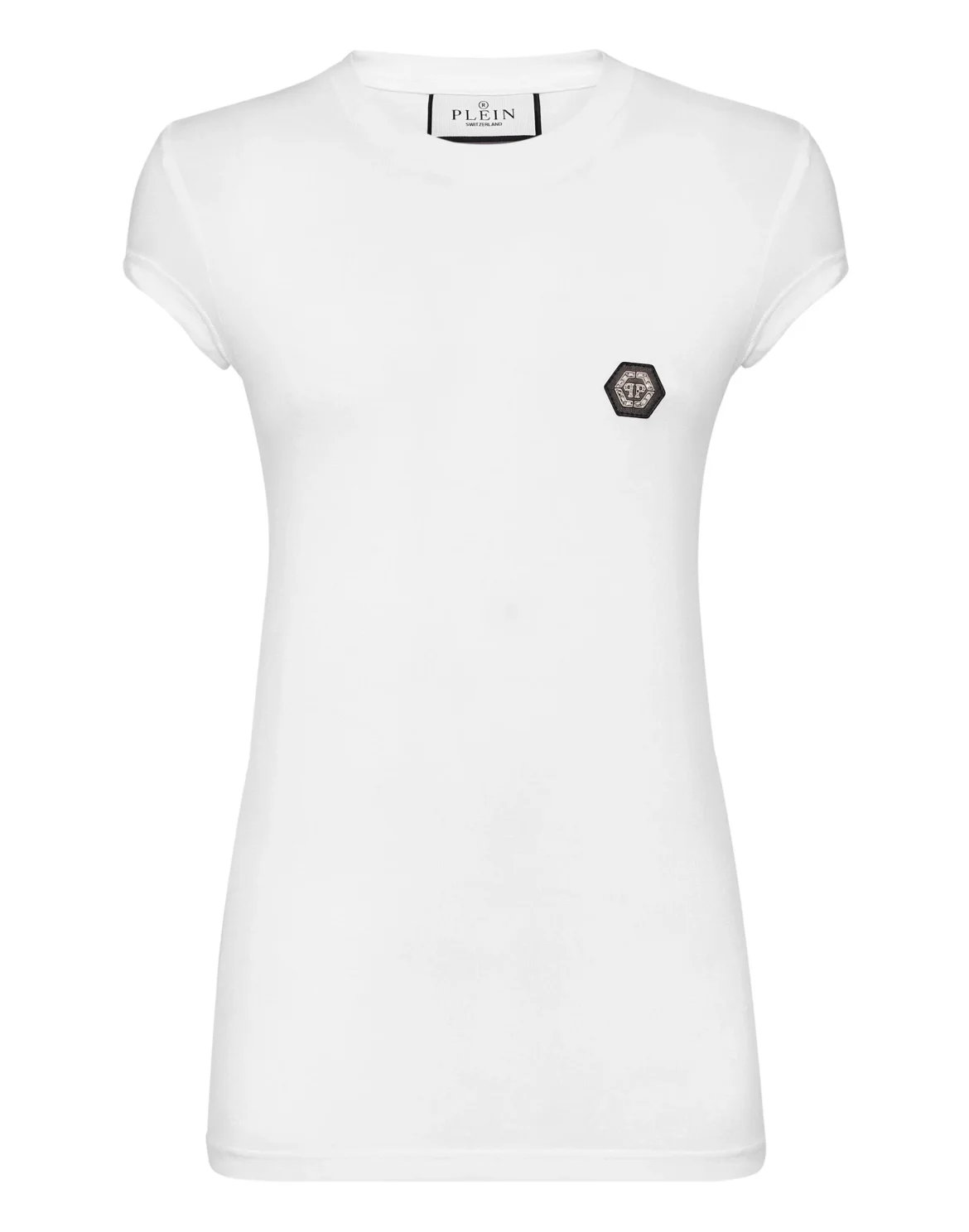 T-shirt Round Neck Sexy Pure Fit Hexagon, цвет: Белый