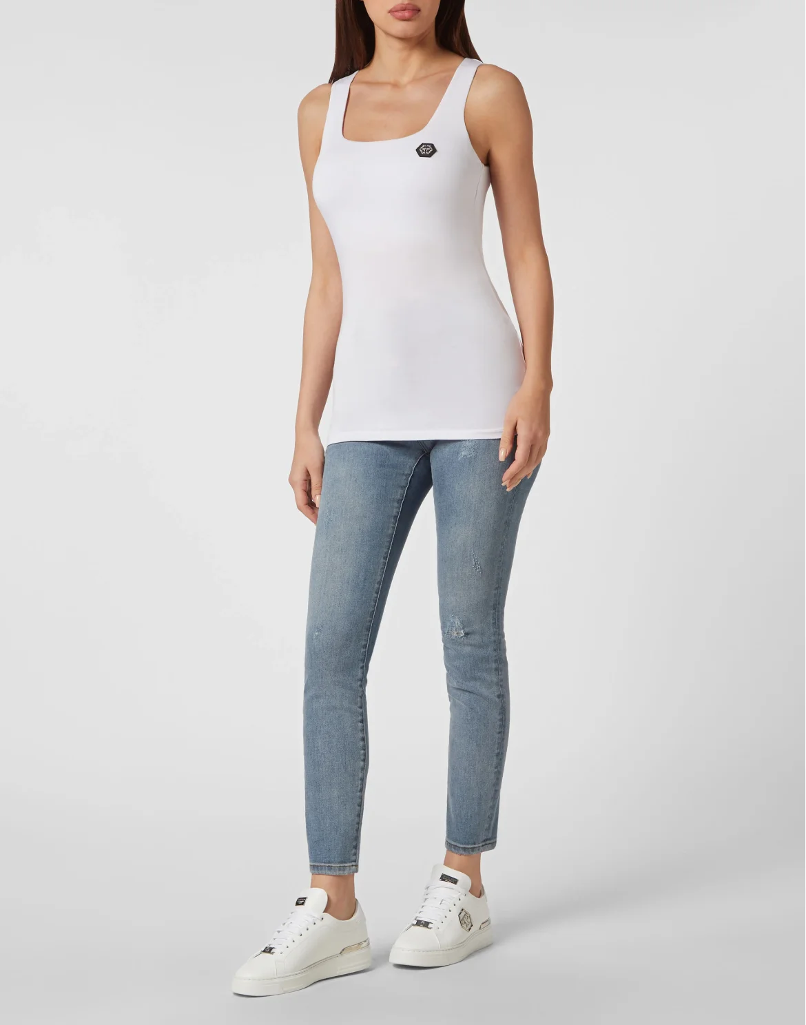 Tank Top Hexagon, цвет: Белый