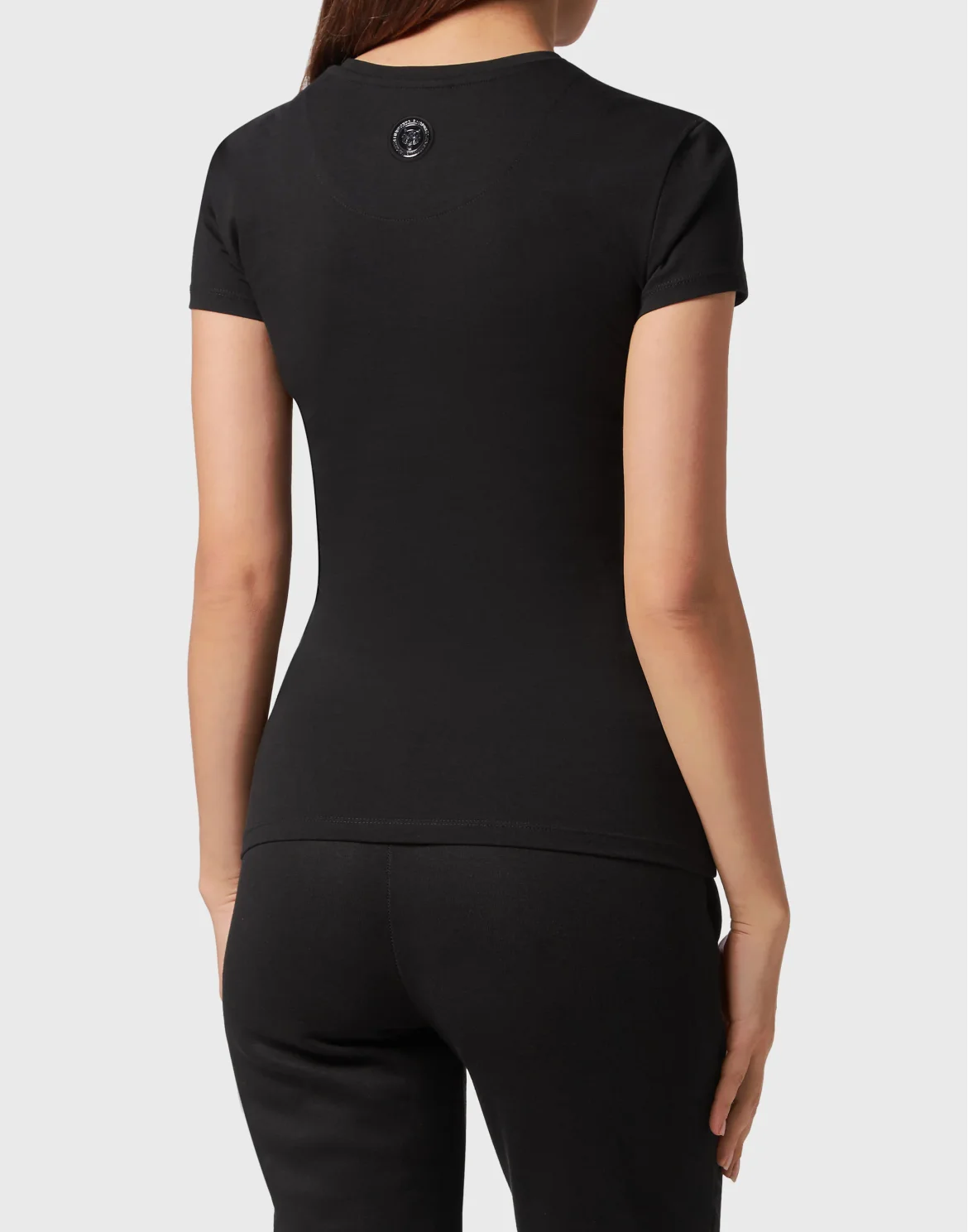 T-shirt Round Neck Sexy Pure Fit Tiger, цвет: Черный