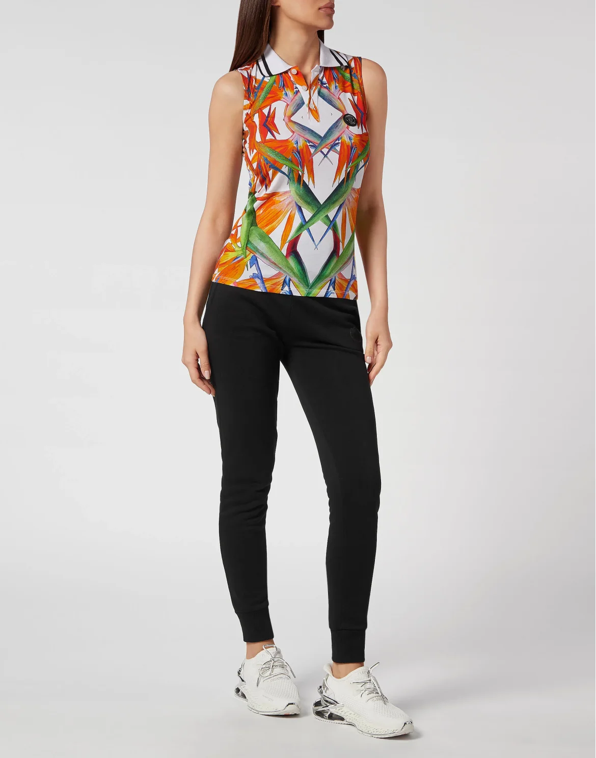 Sleeveless Polo shirt, цвет: Белый