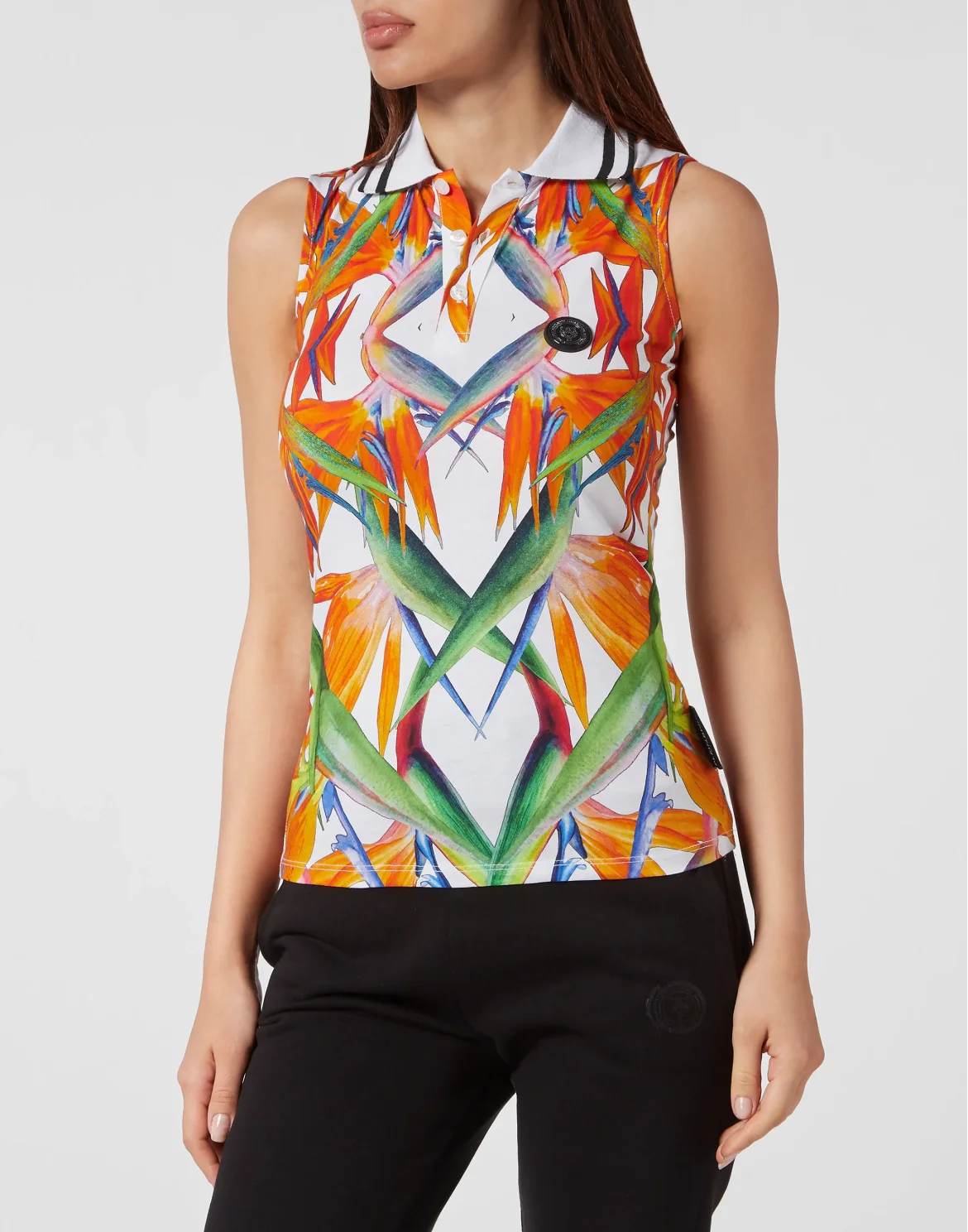 Sleeveless Polo shirt, цвет: Белый