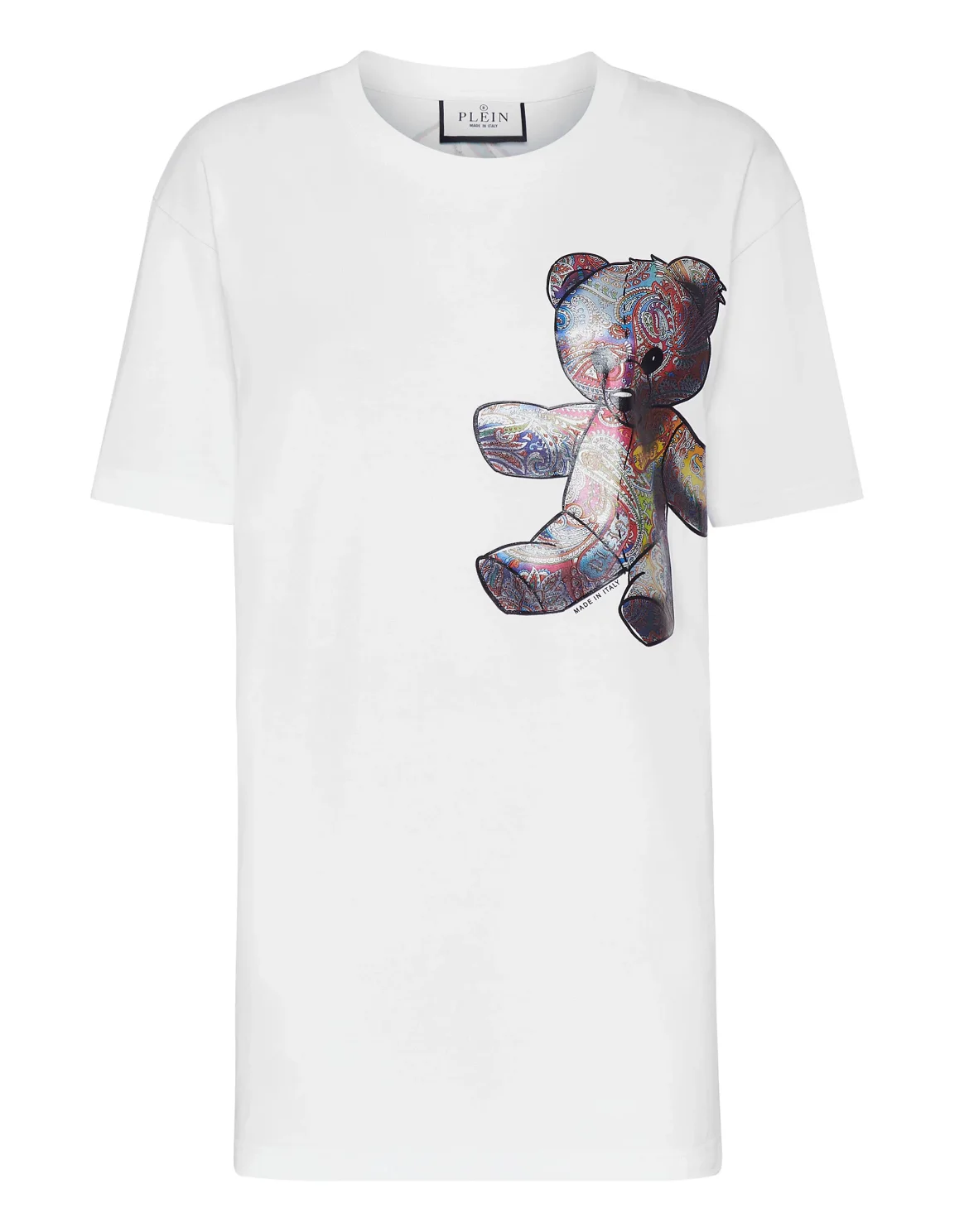 T-shirt Round Neck SS Paisley Teddy Bear, цвет: Белый