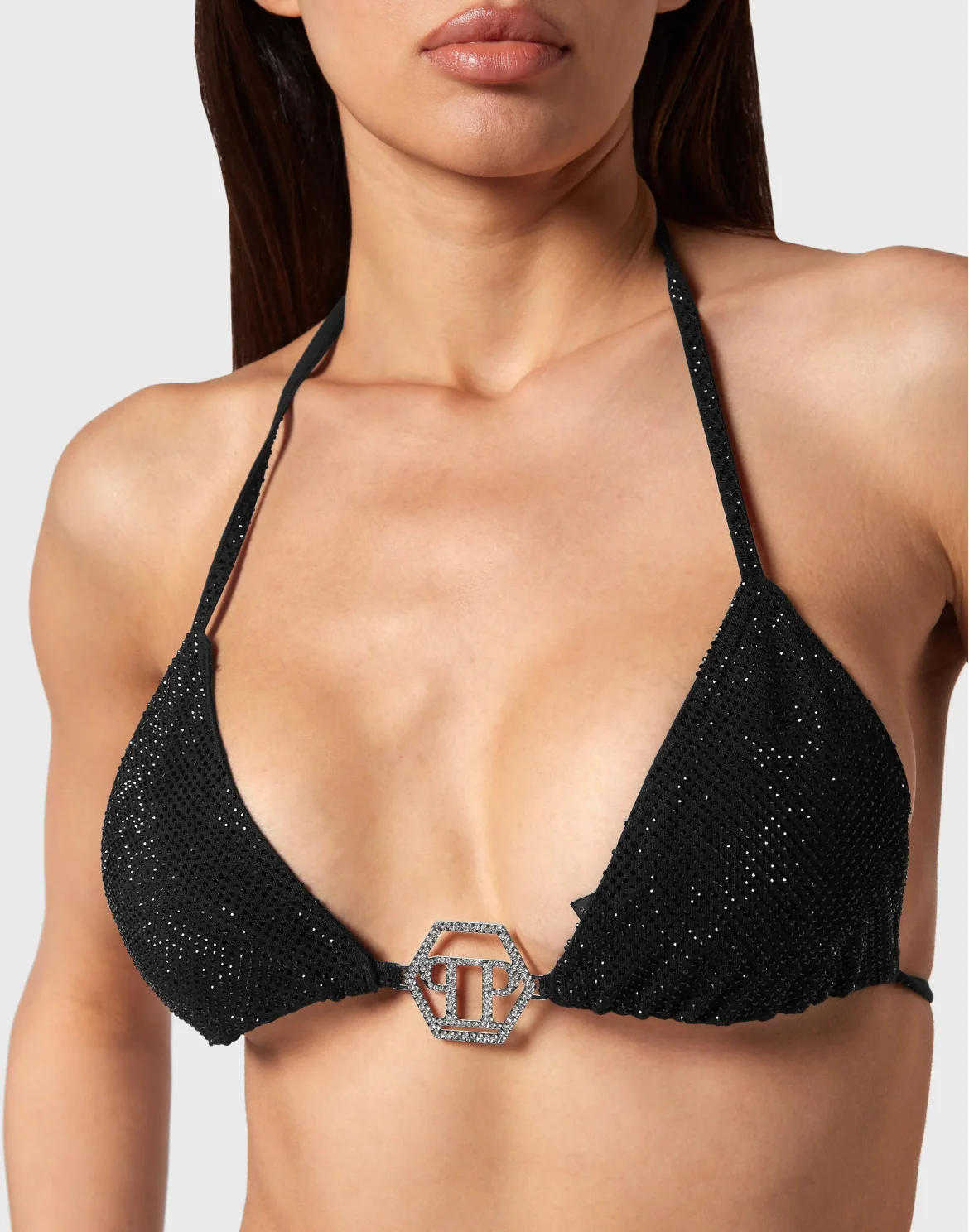 Top Bikini Stones, цвет: Черный