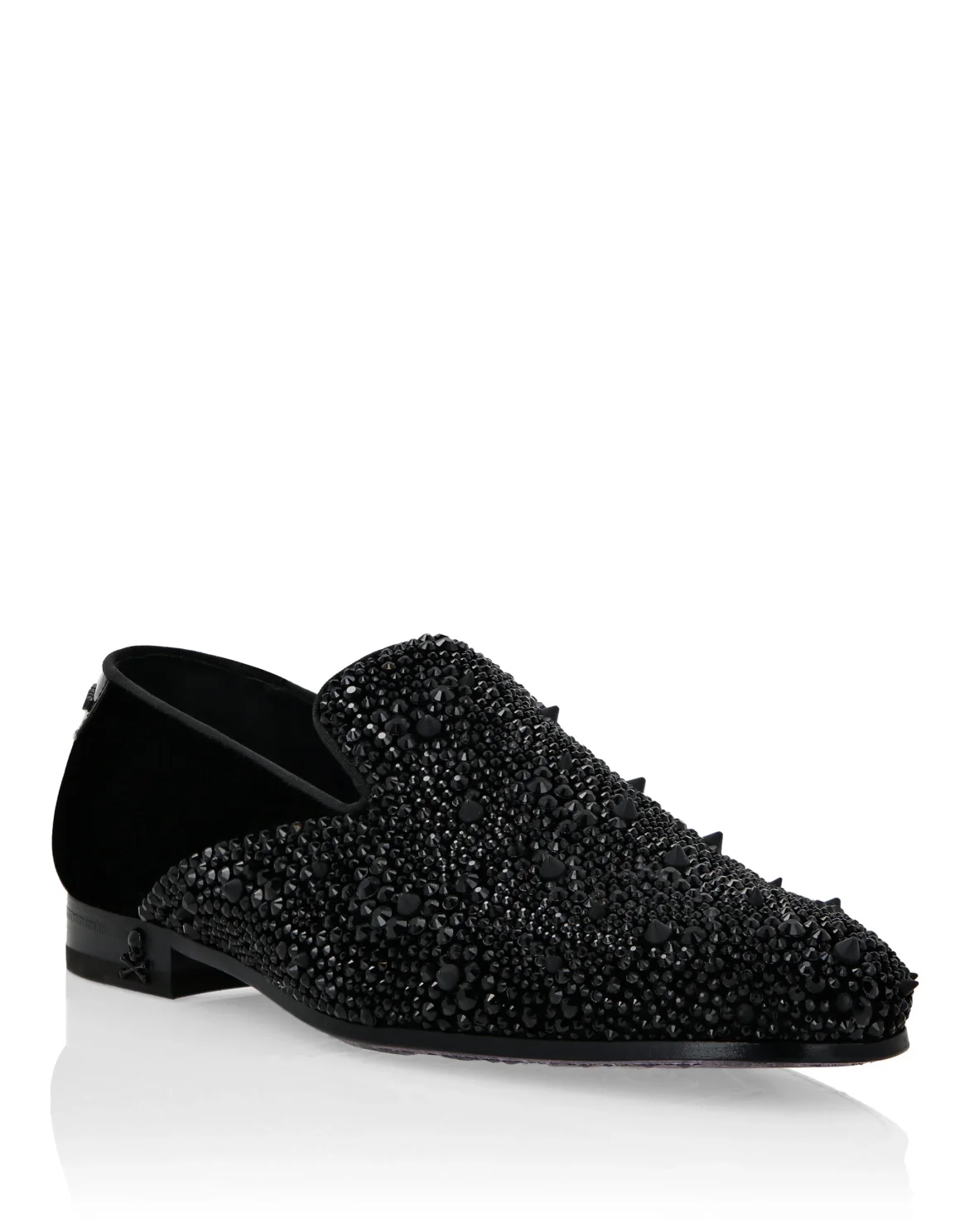 Velvet Loafers Stones, цвет: Черный