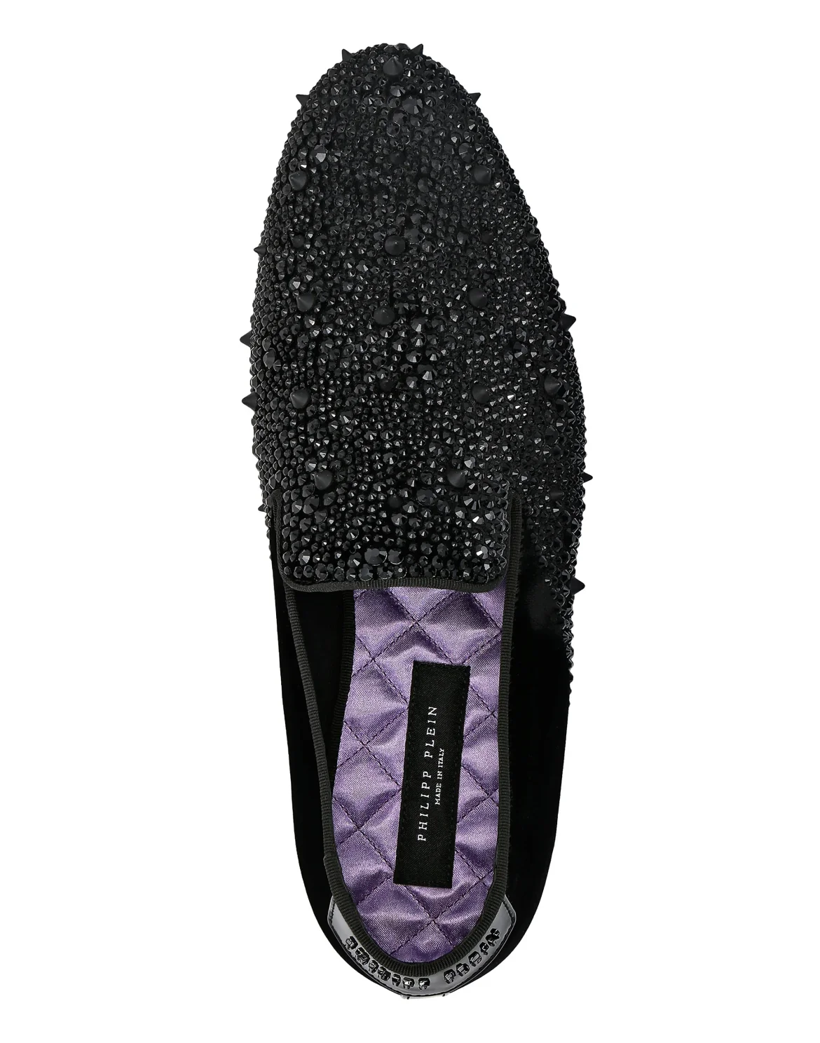 Velvet Loafers Stones, цвет: Черный