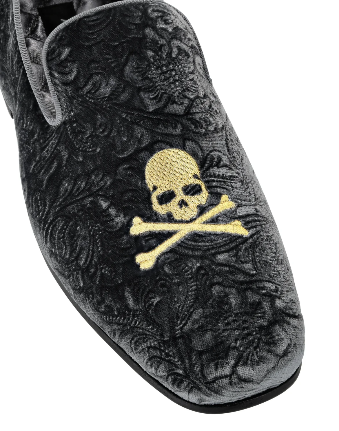 Velvet Loafers Paisley, цвет: Серый