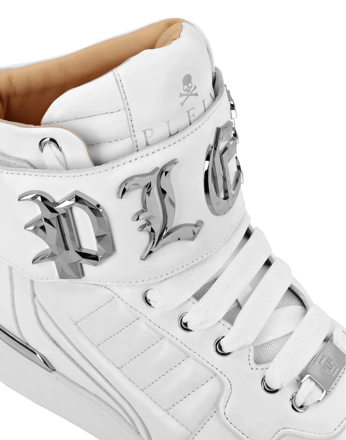 Hi-Top Sneakers Gothic Plein, цвет: Белый